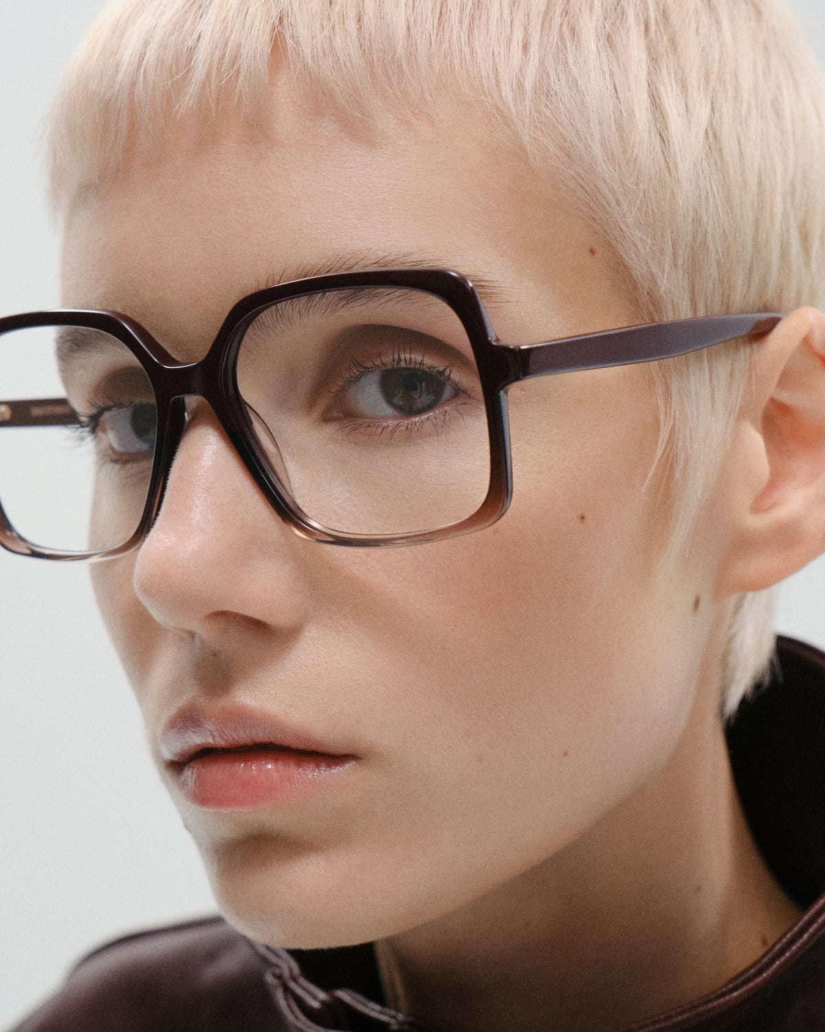 ARMINA: Cuadrada Acetato Rojo optical glasses by GIGI STUDIOS 11448