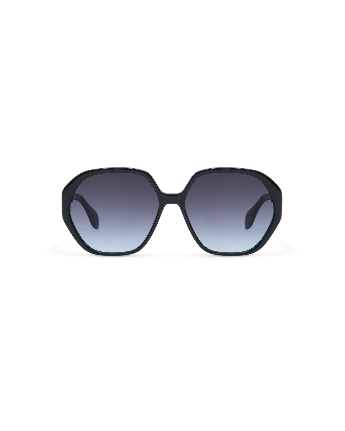 LORIEN: Geométricas Acetato Noir sunglasses by GIGI STUDIOS 10605