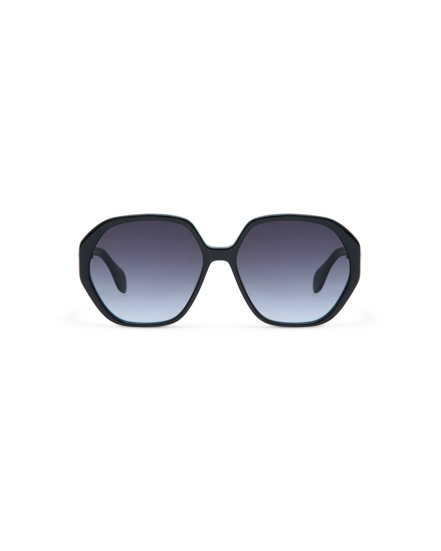 LORIEN: Geométricas Acetato Noir sunglasses by GIGI STUDIOS 10605