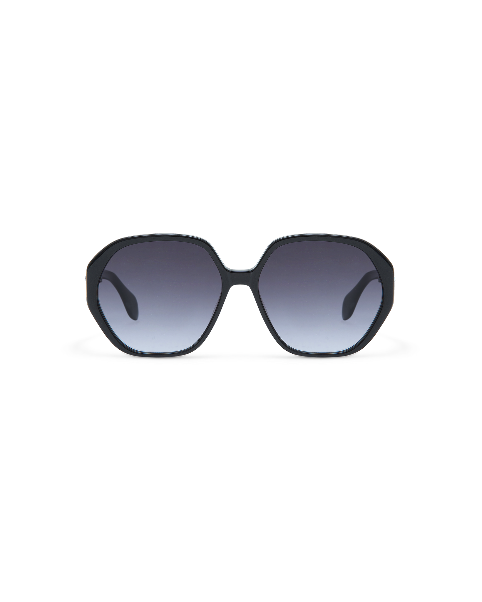 LORIEN: Geométricas Acetato Noir sunglasses by GIGI STUDIOS 10605