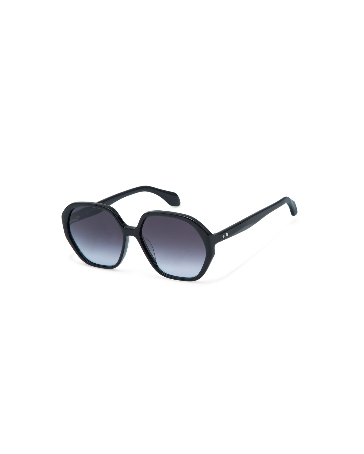 LORIEN: Geométricas Acetato Noir sunglasses by GIGI STUDIOS 10606