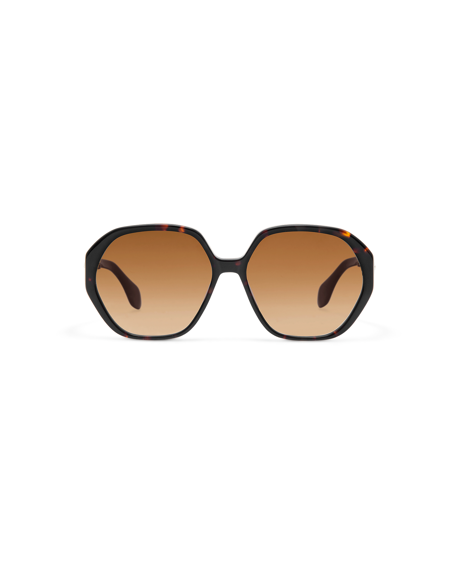 LORIEN: Geométricas Acetato Havana sunglasses by GIGI STUDIOS 10609