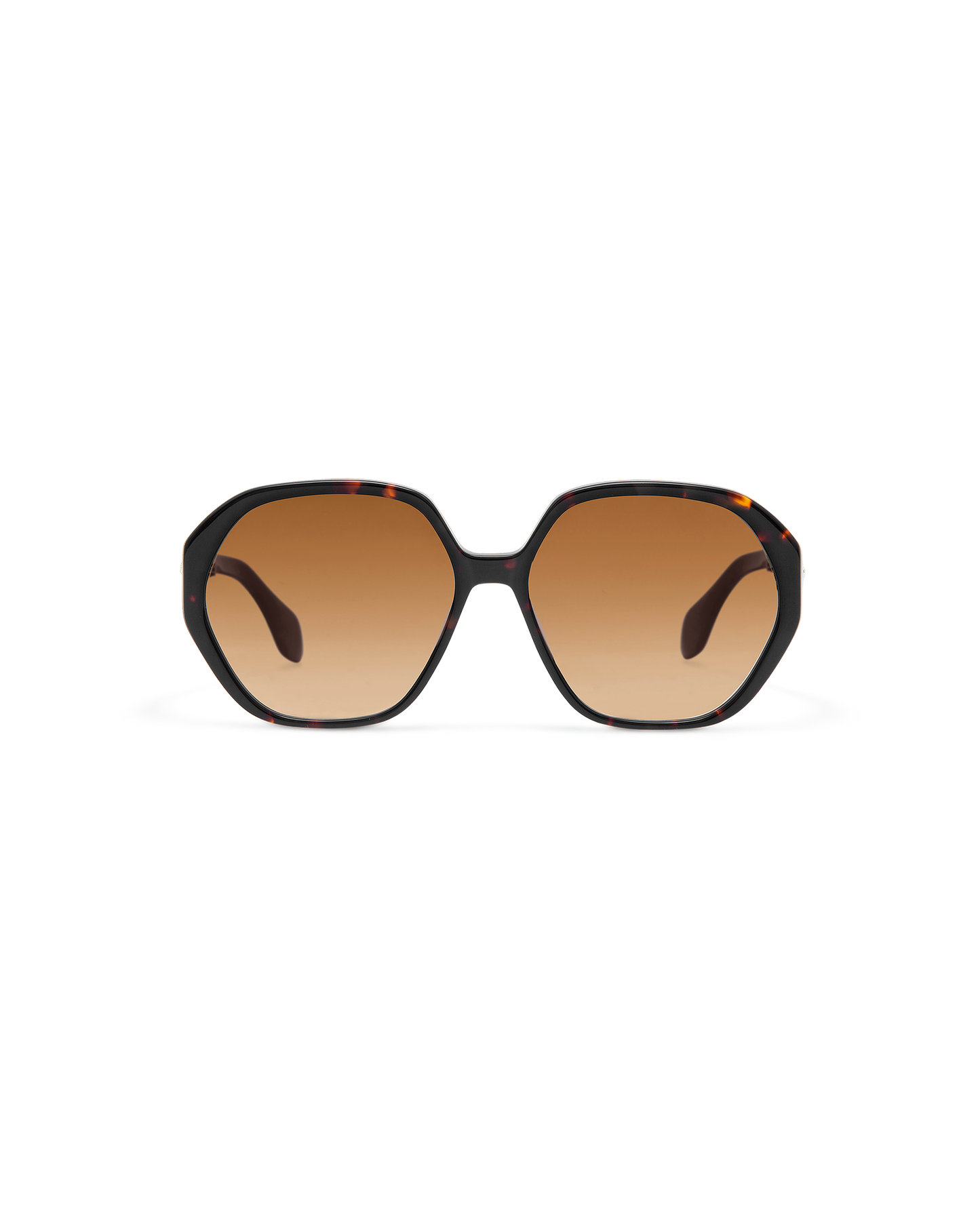 LORIEN: Geométricas Acetato Havana sunglasses by GIGI STUDIOS 10609