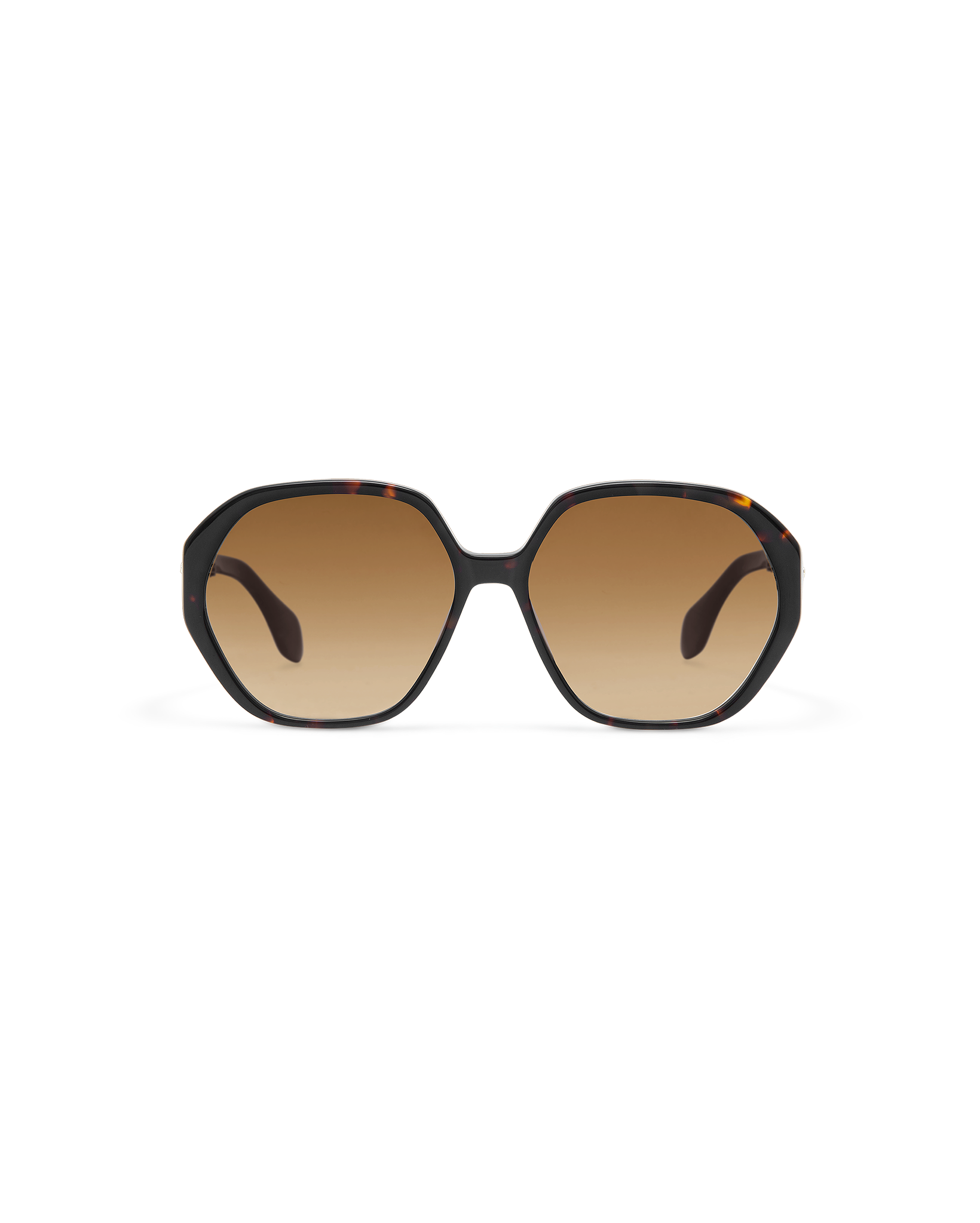 LORIEN: Geométricas Acetato Havana sunglasses by GIGI STUDIOS 10609
