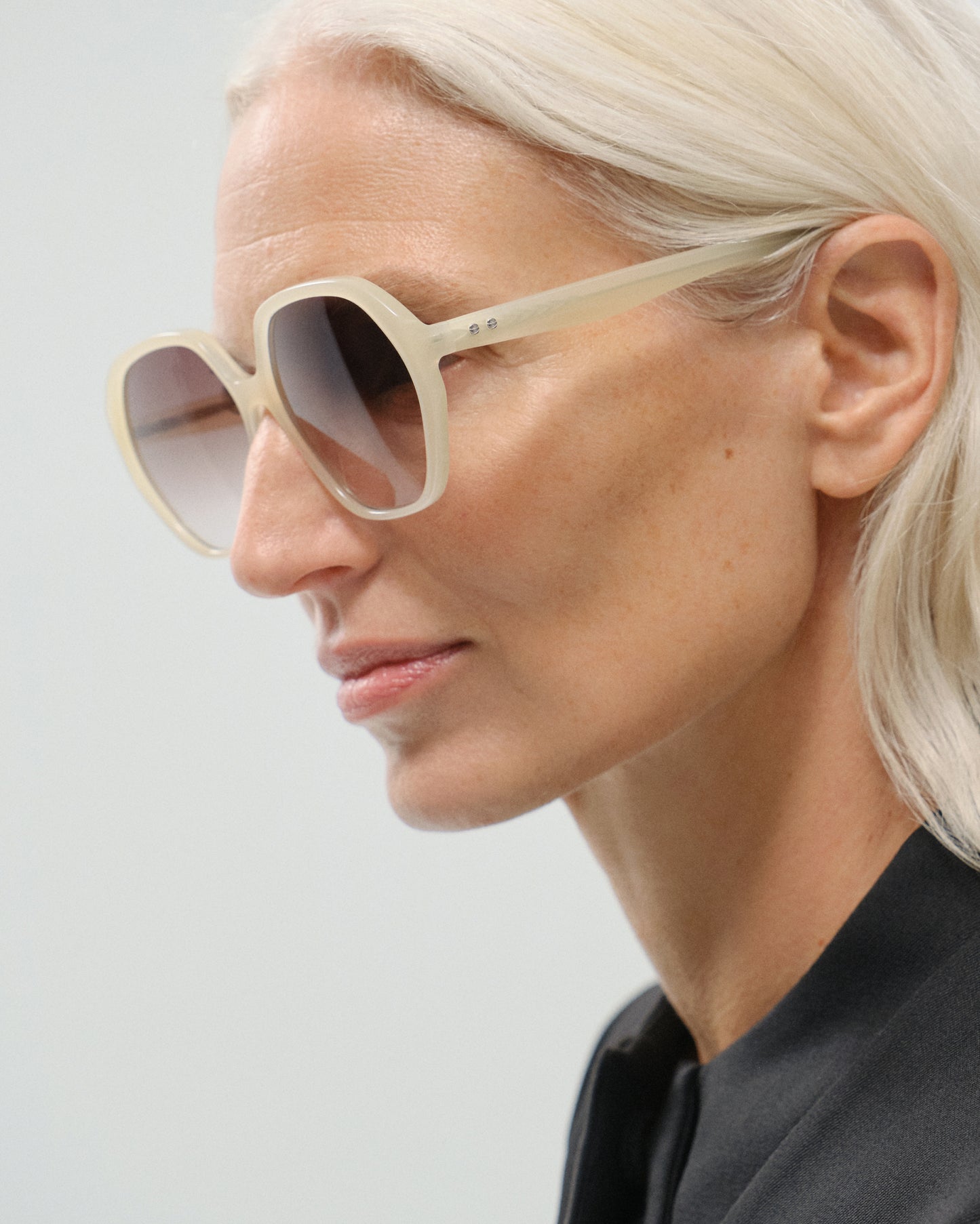 LORIEN: Geométricas Acetato Marrón sunglasses by GIGI STUDIOS 11452