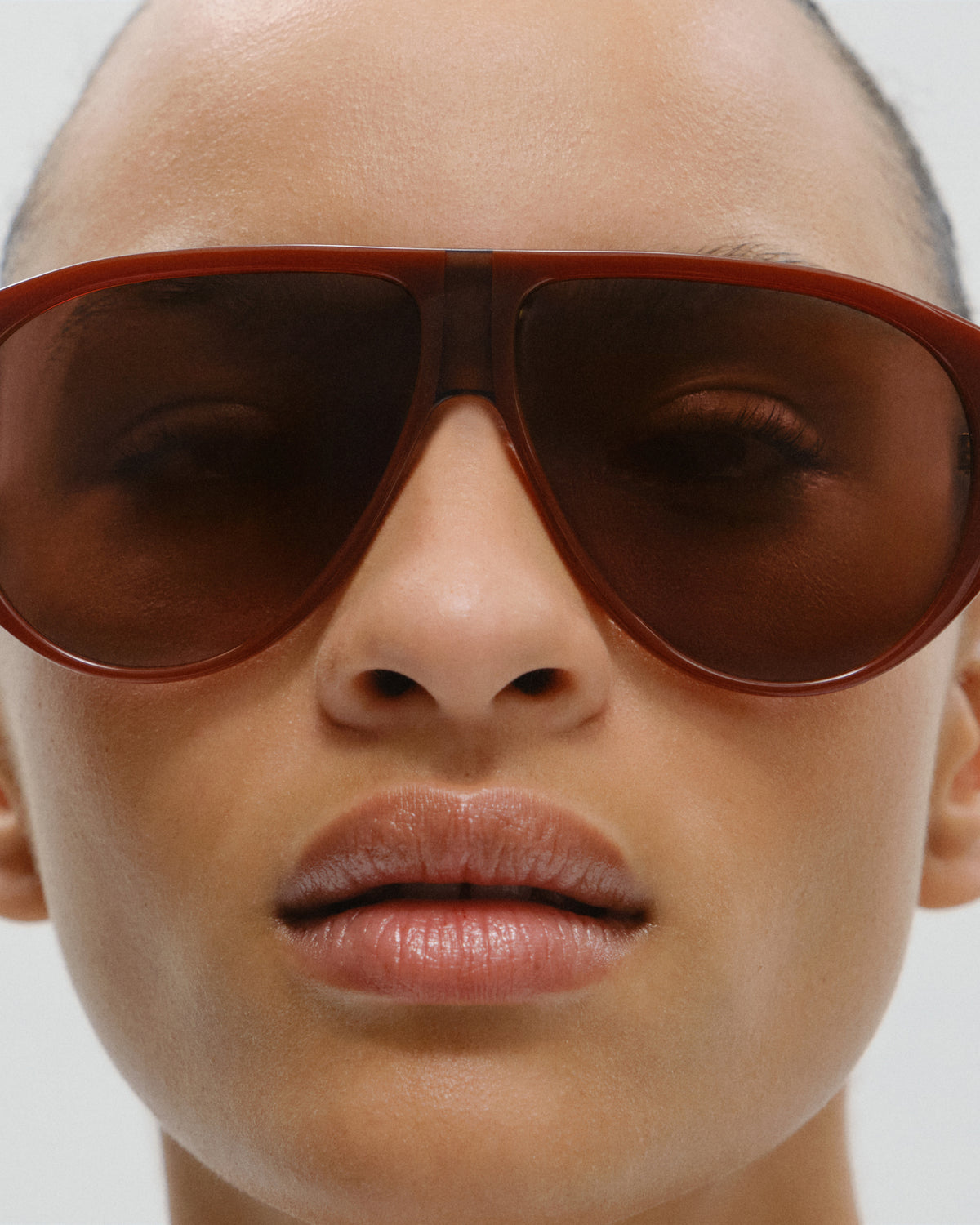 TALIAH: Aviador Acetato Rojo sunglasses by GIGI STUDIOS 11453
