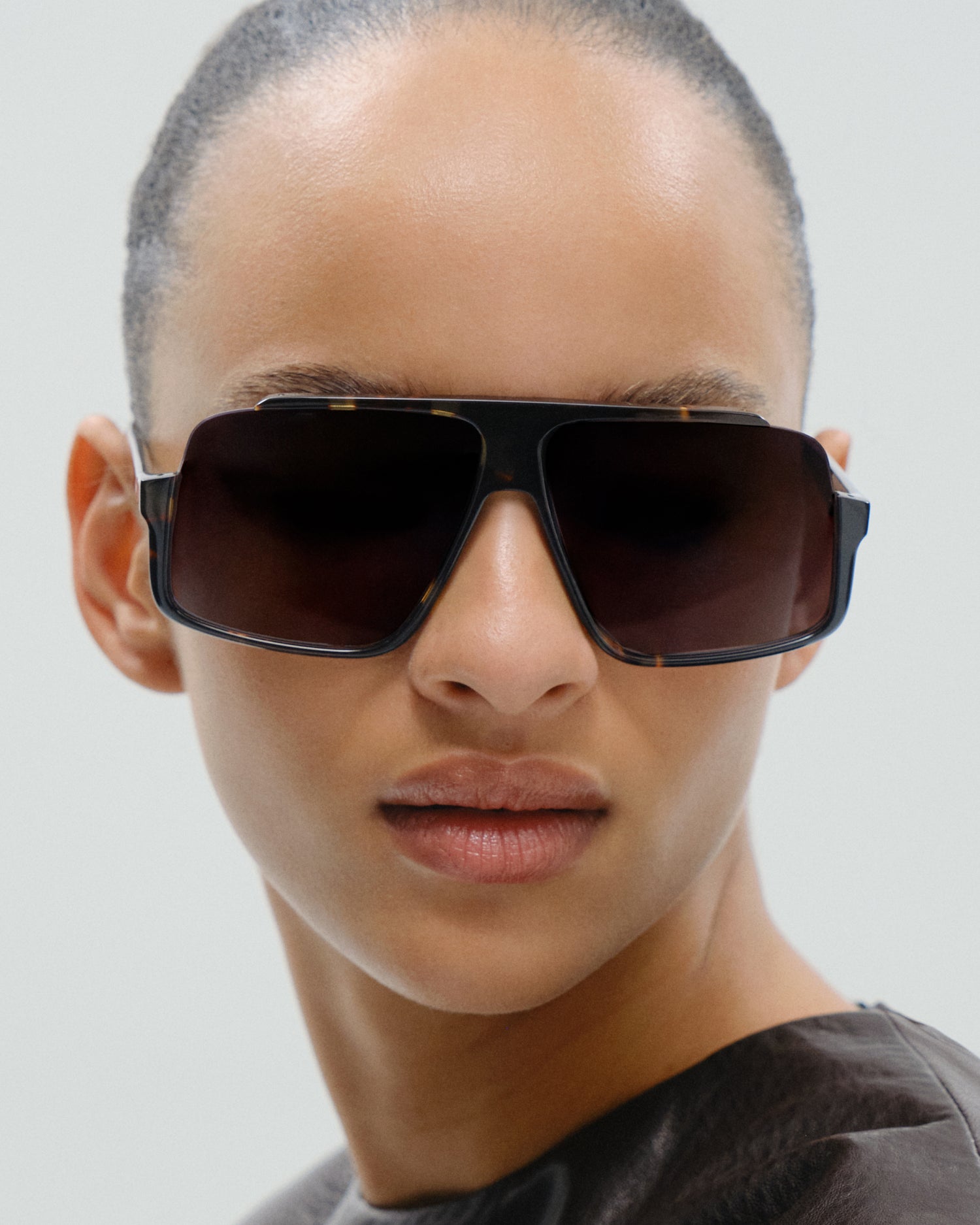 MIENNA: Aviador Acetato Havana sunglasses by GIGI STUDIOS 11456