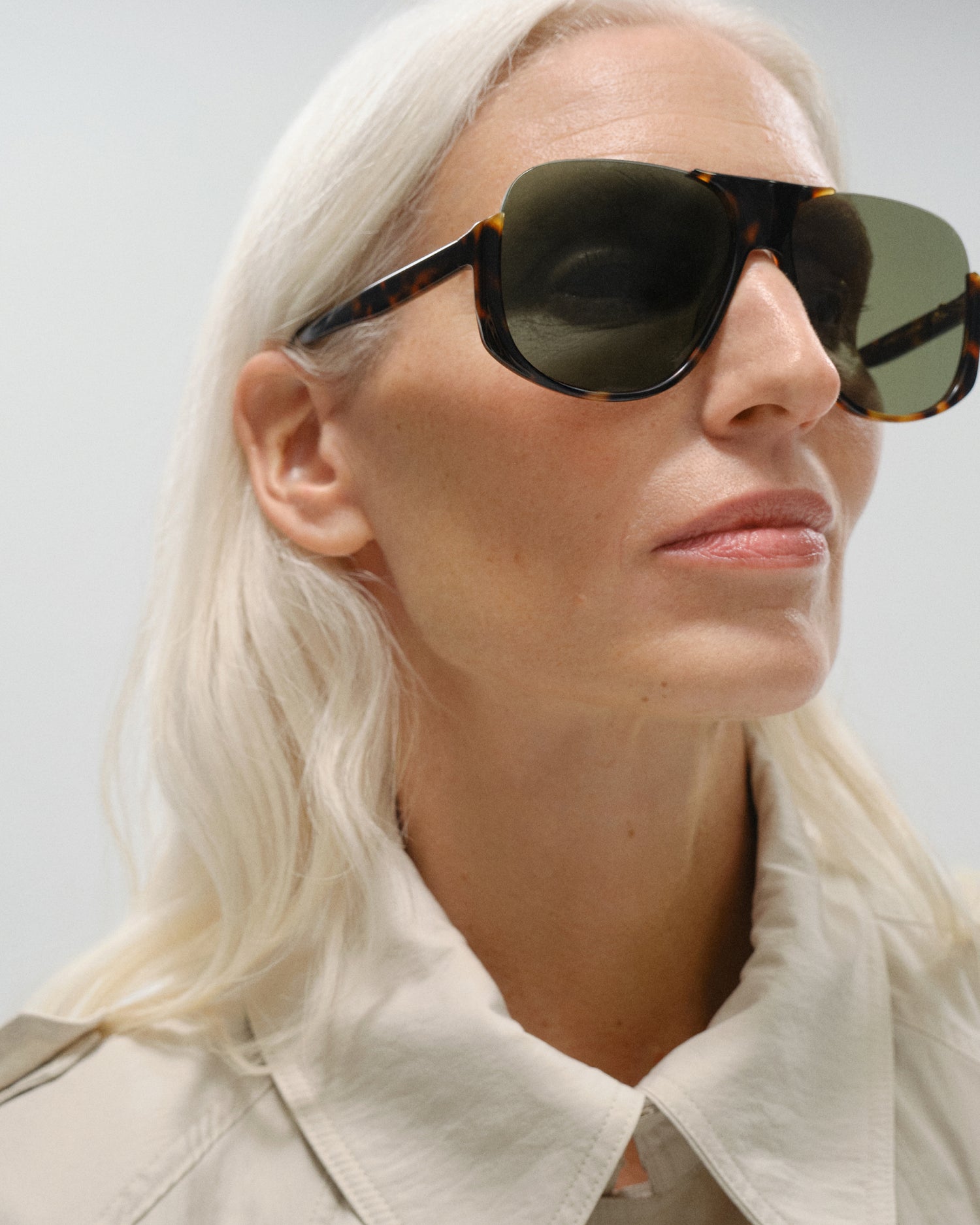 AURENNE: Aviador Acetato Havana sunglasses by GIGI STUDIOS 11457