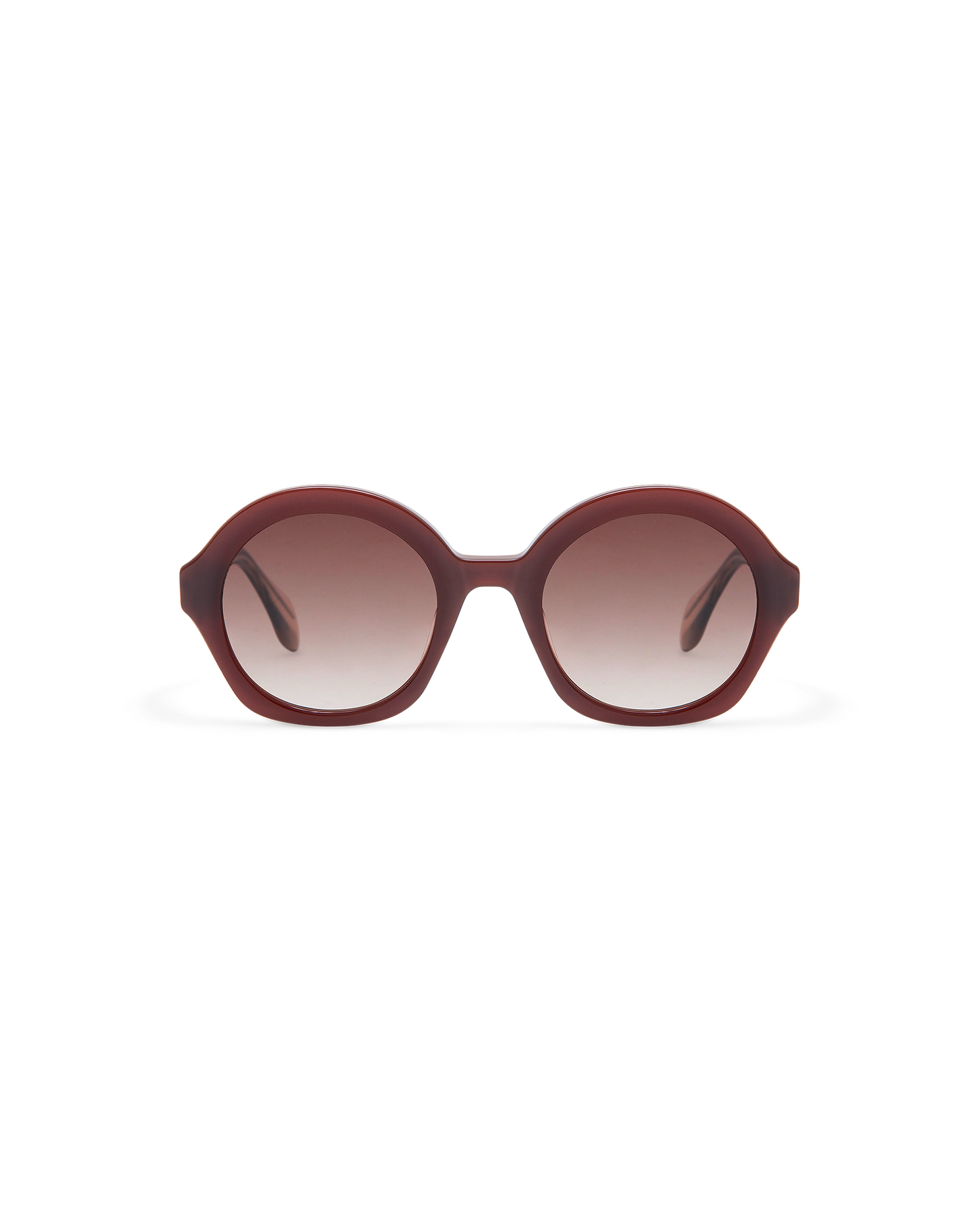 VARELLE: Redondas Acetato Rojo sunglasses by GIGI STUDIOS 10635