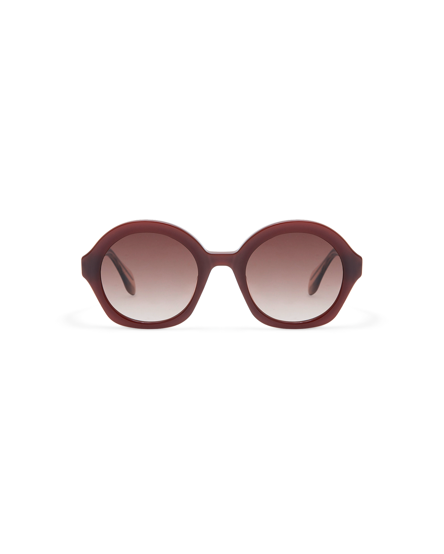 VARELLE: Redondas Acetato Rojo sunglasses by GIGI STUDIOS 10635