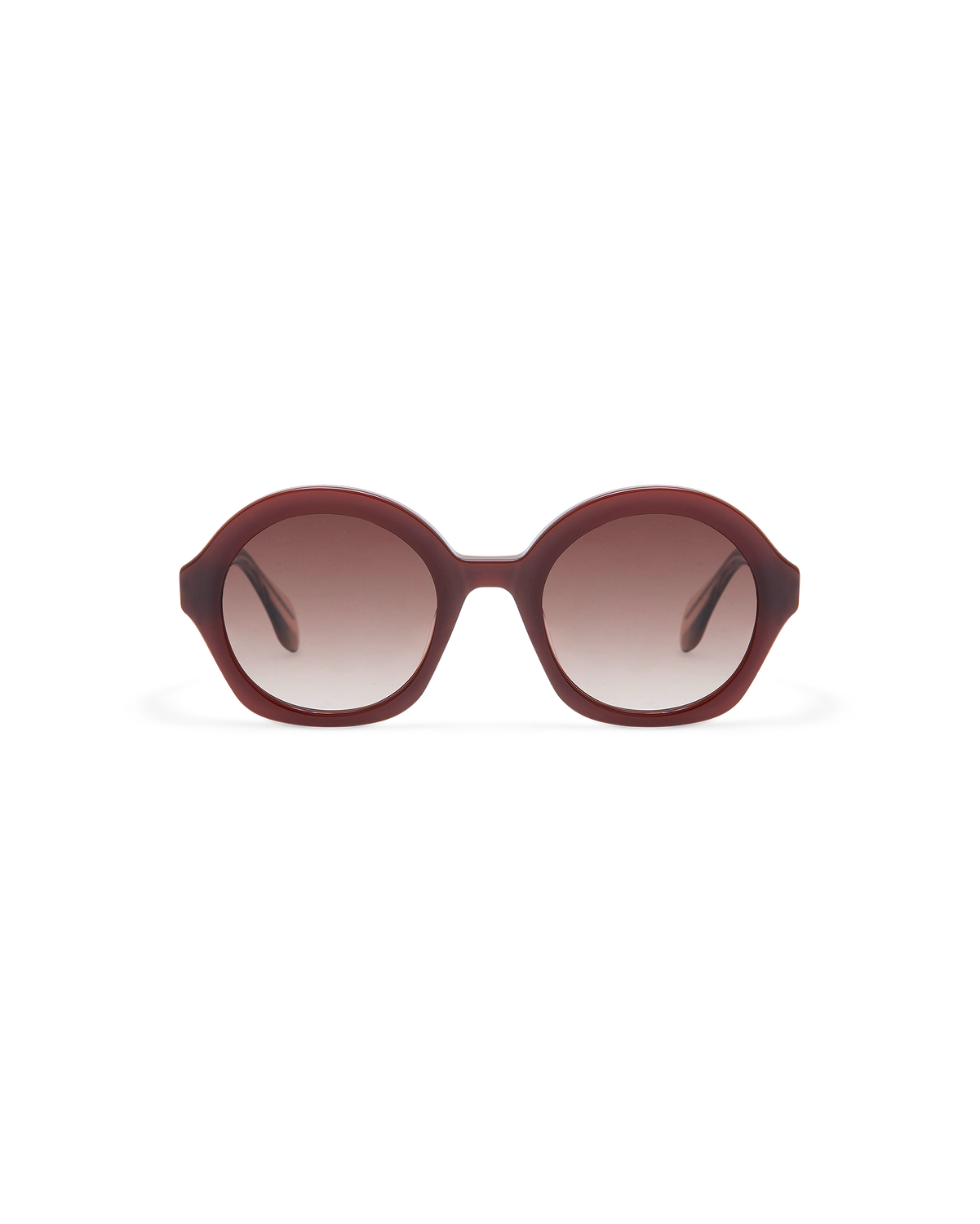 VARELLE: Redondas Acetato Rojo sunglasses by GIGI STUDIOS 10635