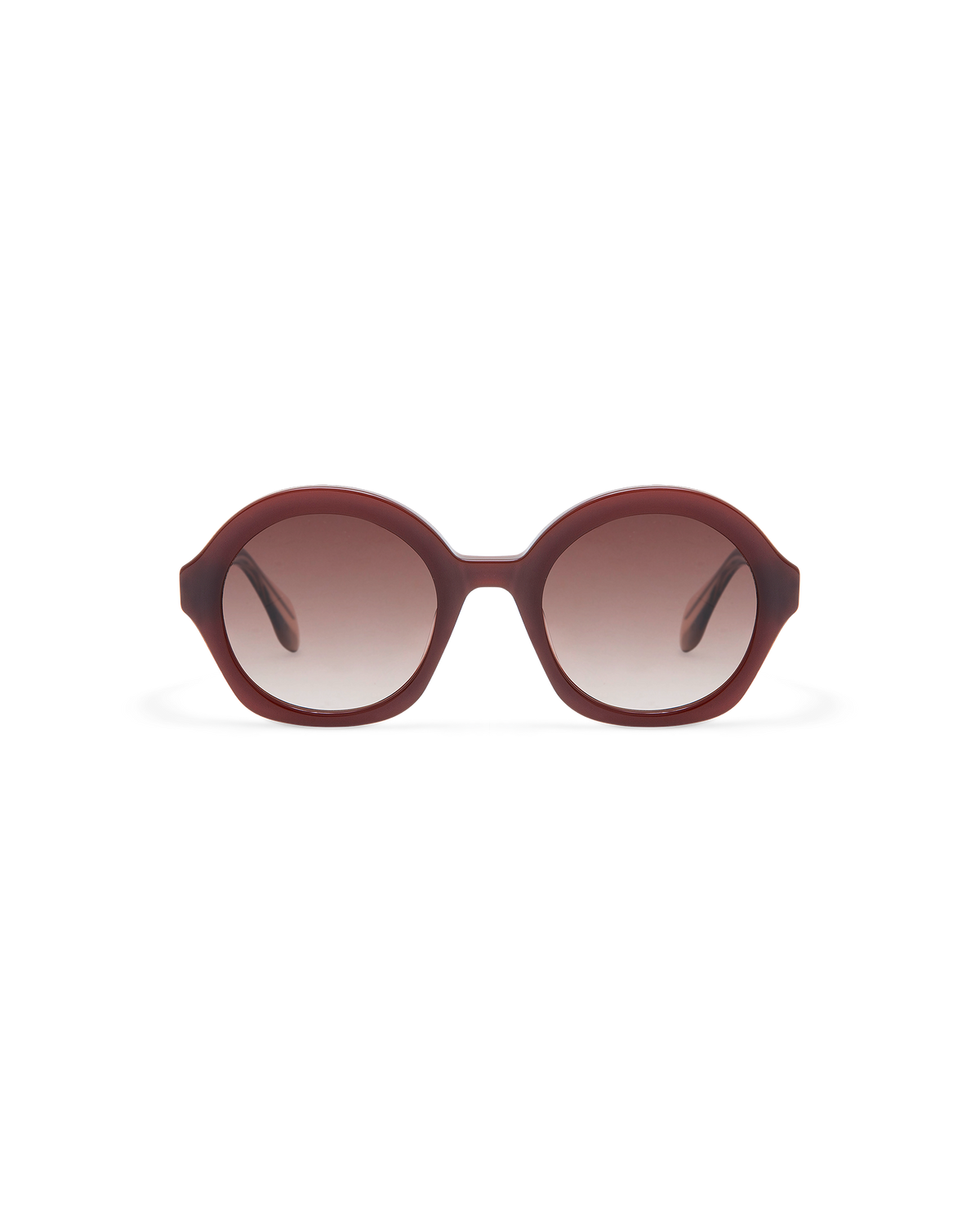 VARELLE: Redondas Acetato Rojo sunglasses by GIGI STUDIOS 10635