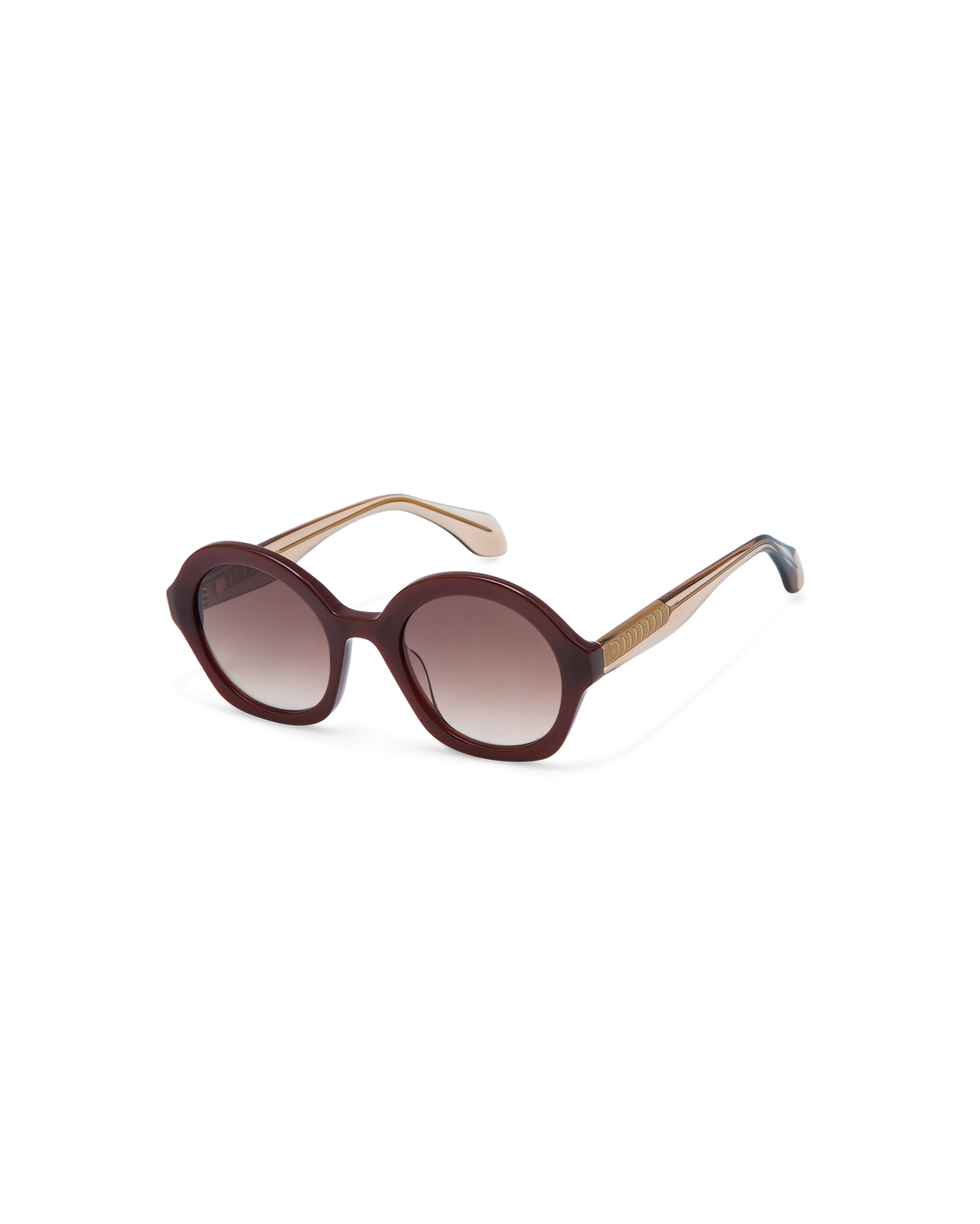 VARELLE: Redondas Acetato Rojo sunglasses by GIGI STUDIOS 10636