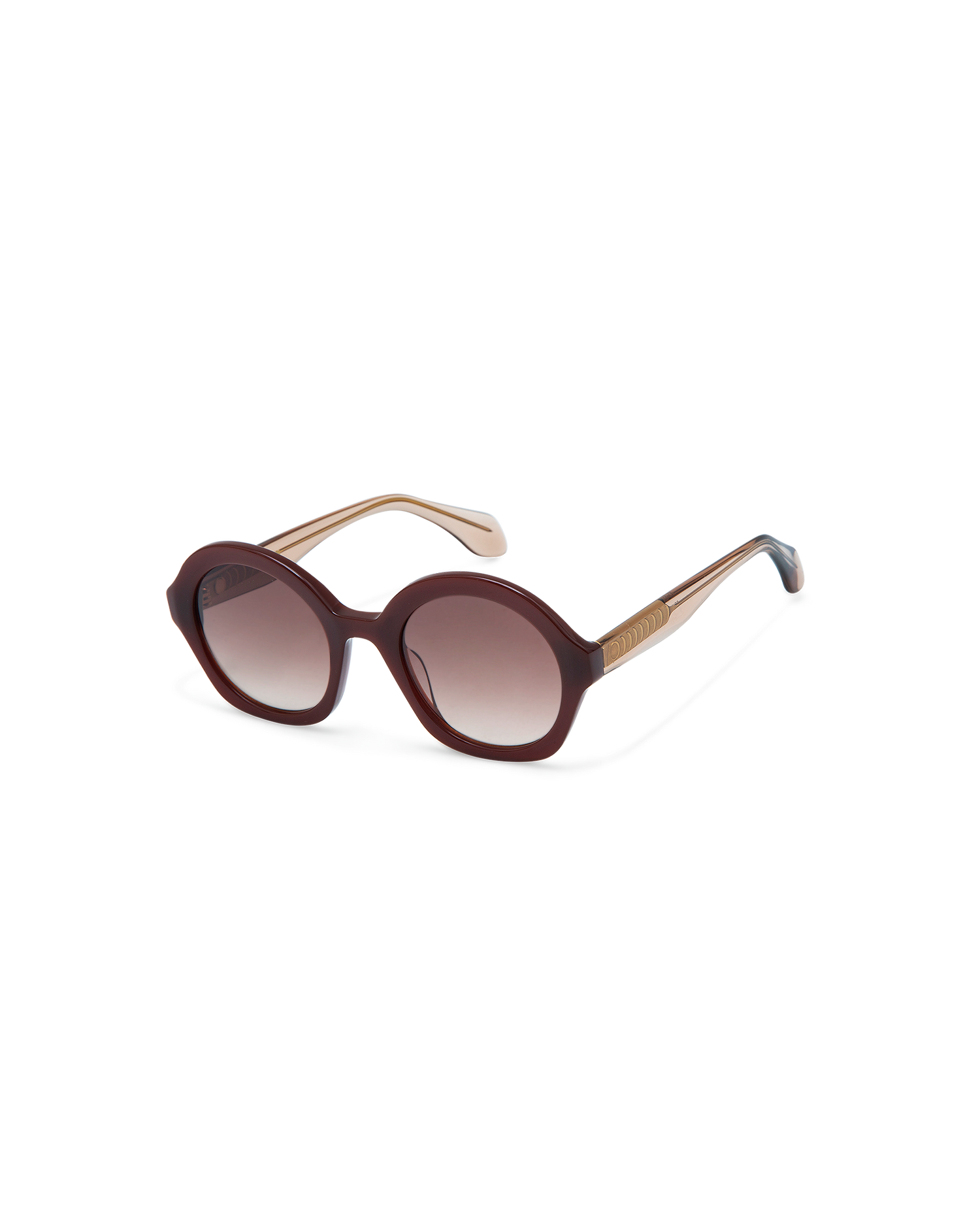 VARELLE: Redondas Acetato Rojo sunglasses by GIGI STUDIOS 10636