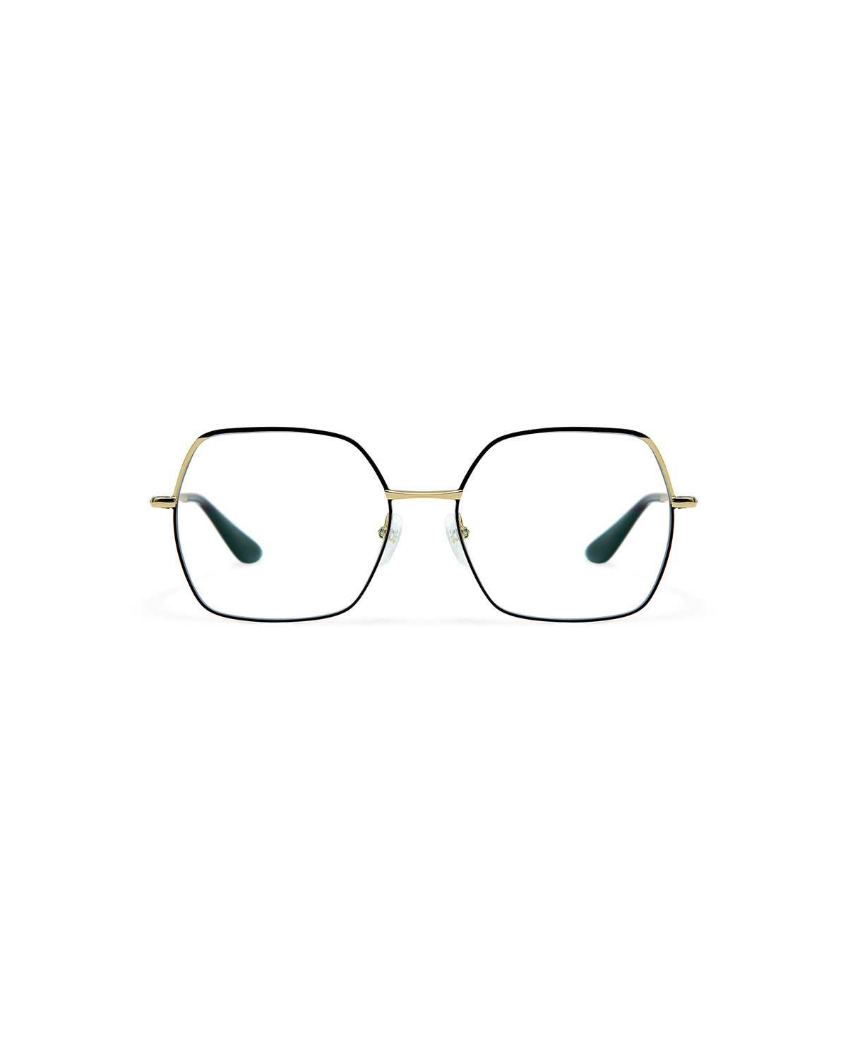 SORENNE: Cuadrada Metal Noir optical glasses by GIGI STUDIOS 10665