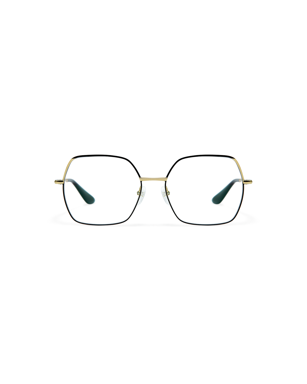 SORENNE: Cuadrada Metal Noir optical glasses by GIGI STUDIOS 10665