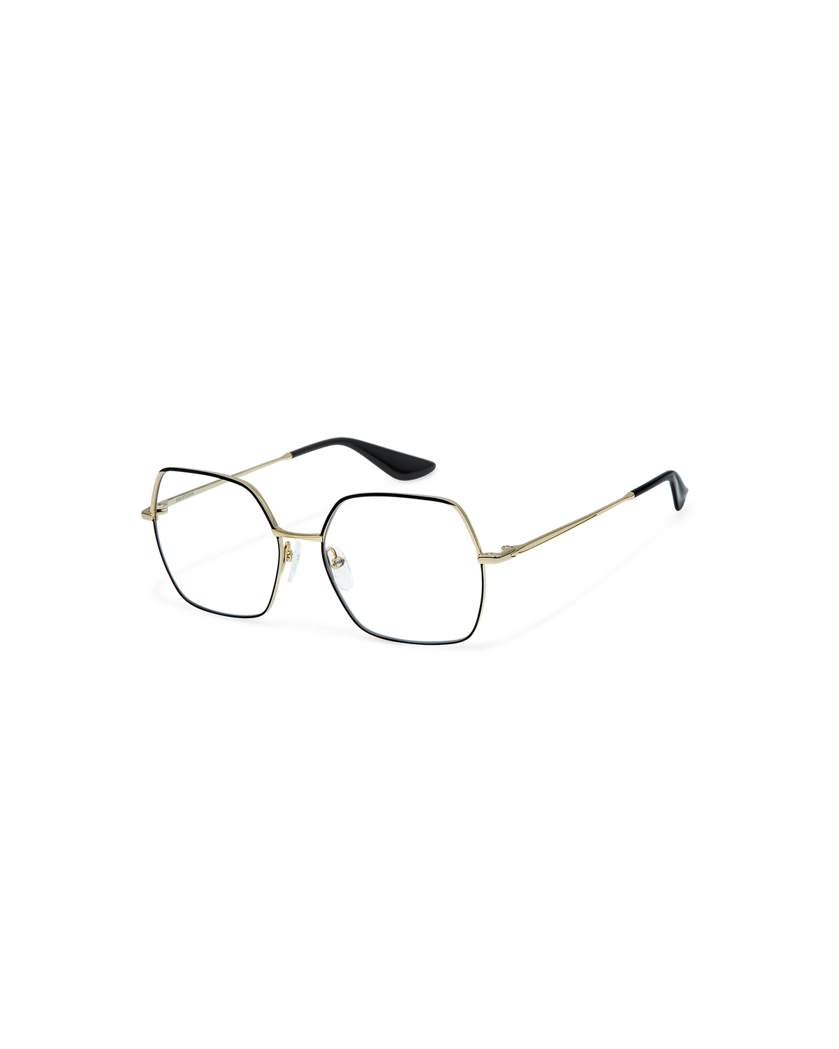 SORENNE: Cuadrada Metal Noir optical glasses by GIGI STUDIOS 10666