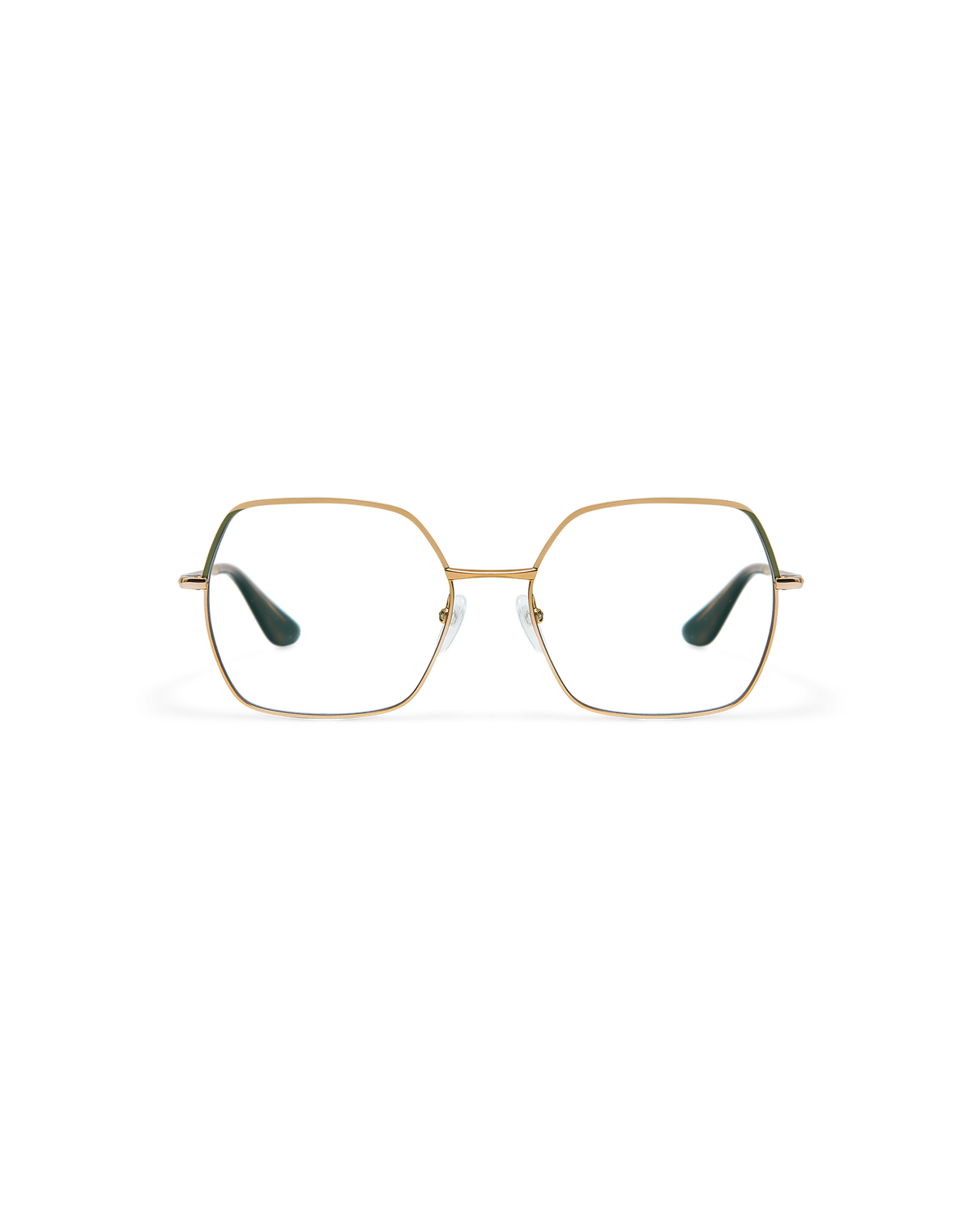 SORENNE: Cuadrada Metal Verde optical glasses by GIGI STUDIOS 10667
