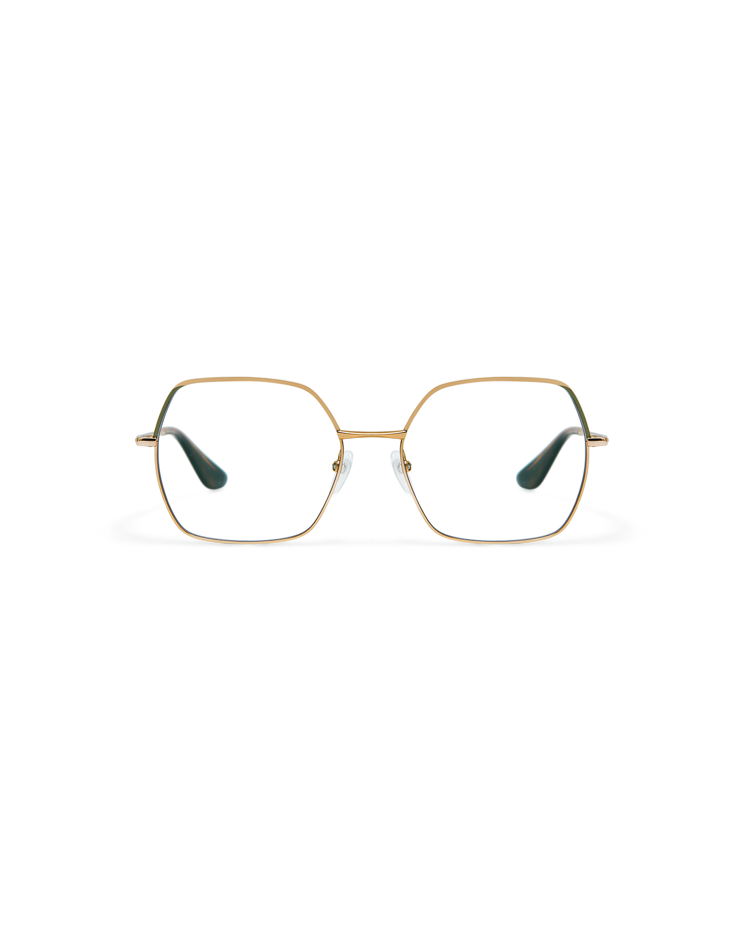 SORENNE: Cuadrada Metal Verde optical glasses by GIGI STUDIOS 10667
