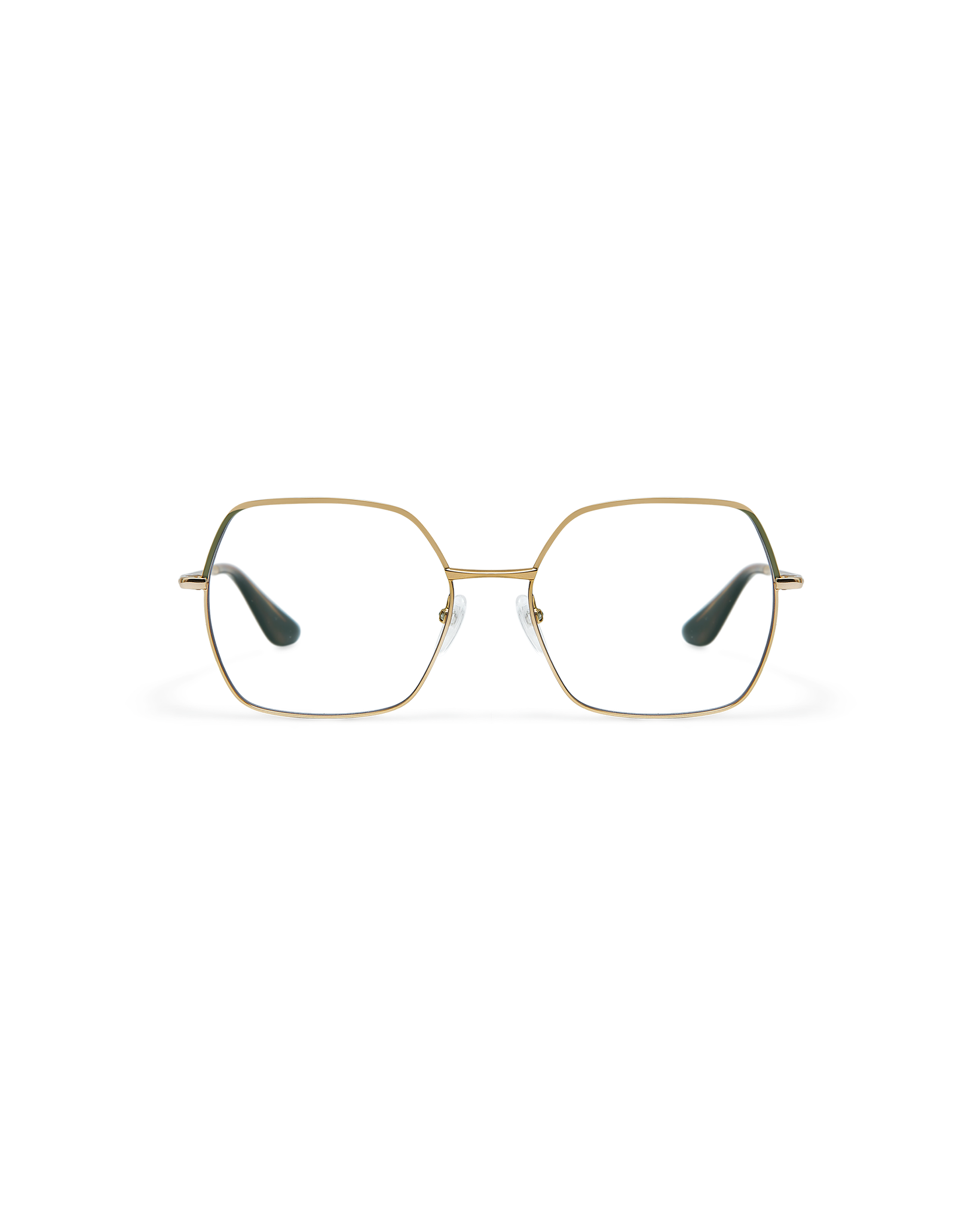SORENNE: Cuadrada Metal Verde optical glasses by GIGI STUDIOS 10667