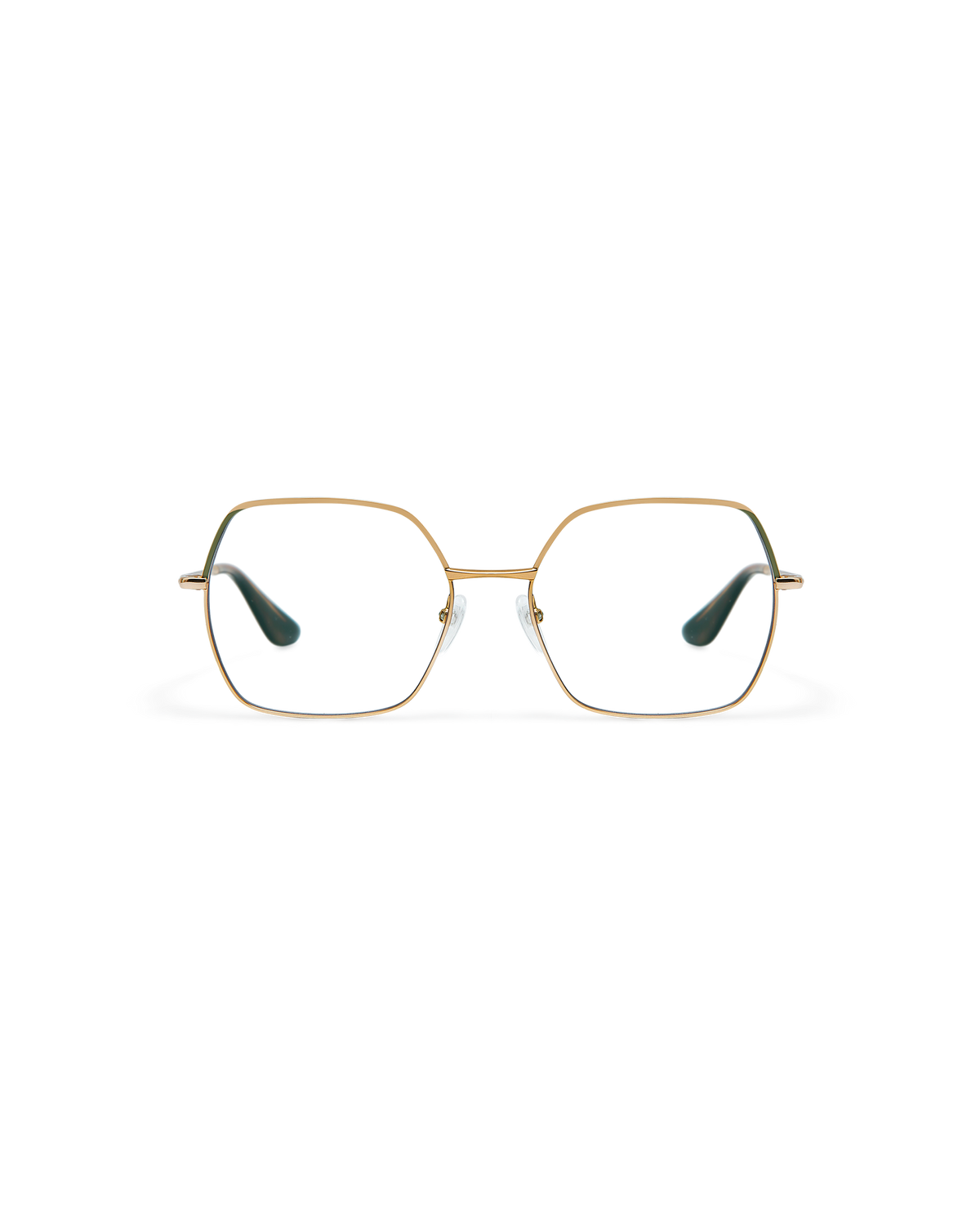 SORENNE: Cuadrada Metal Verde optical glasses by GIGI STUDIOS 10667