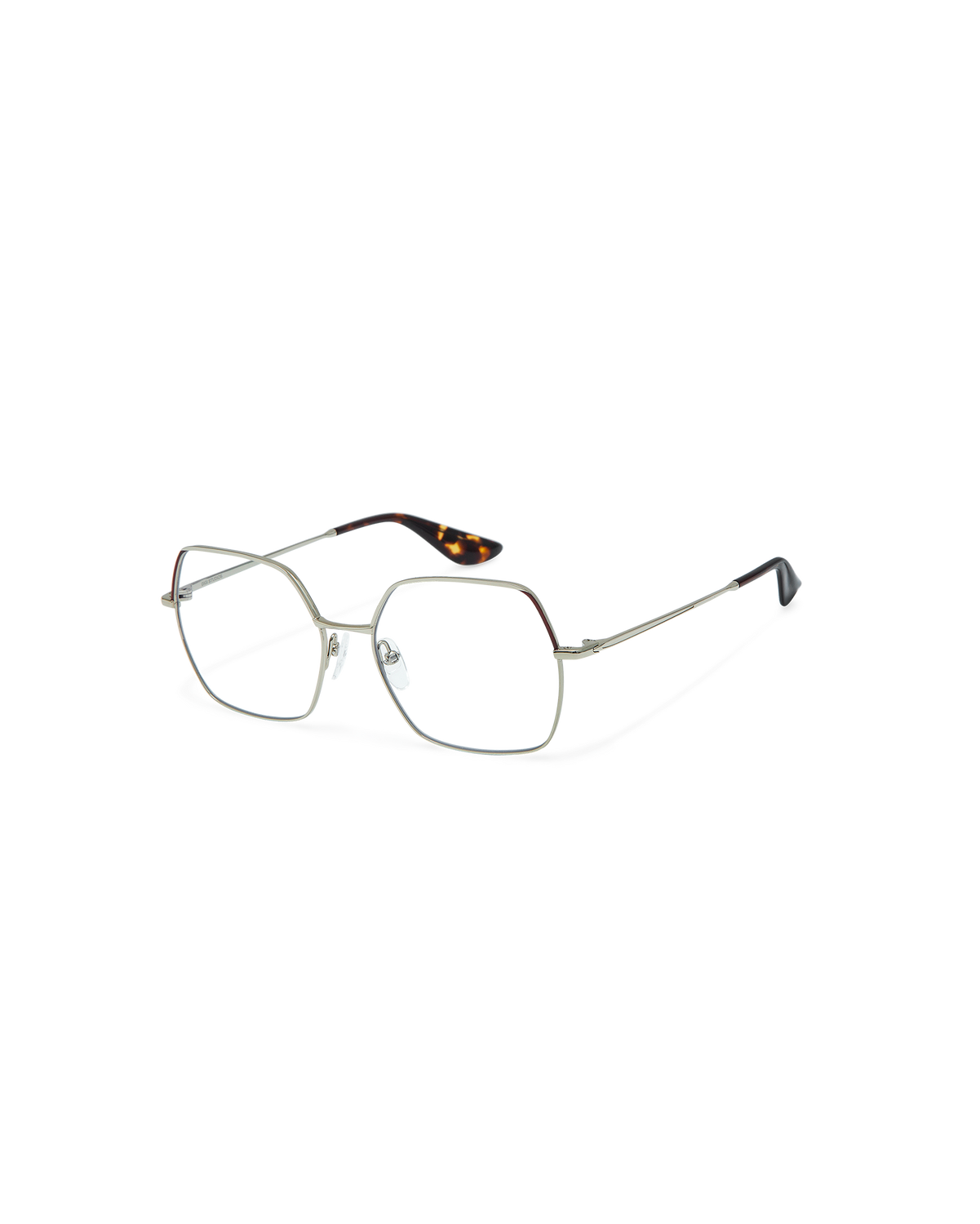 SORENNE: Cuadrada Metal Dark Silver optical glasses by GIGI STUDIOS 10670