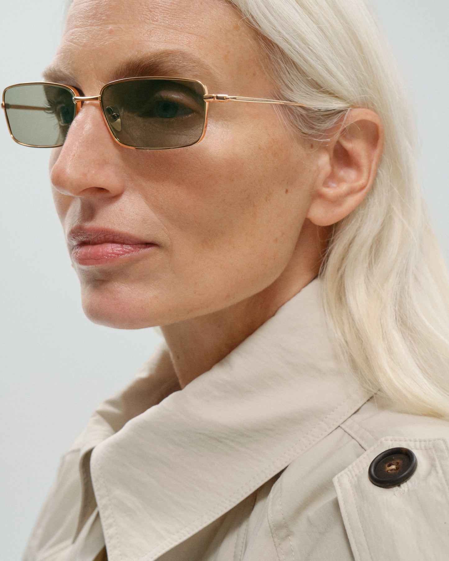 LIVIAN: Tiny Metal Doré sunglasses by GIGI STUDIOS 11467