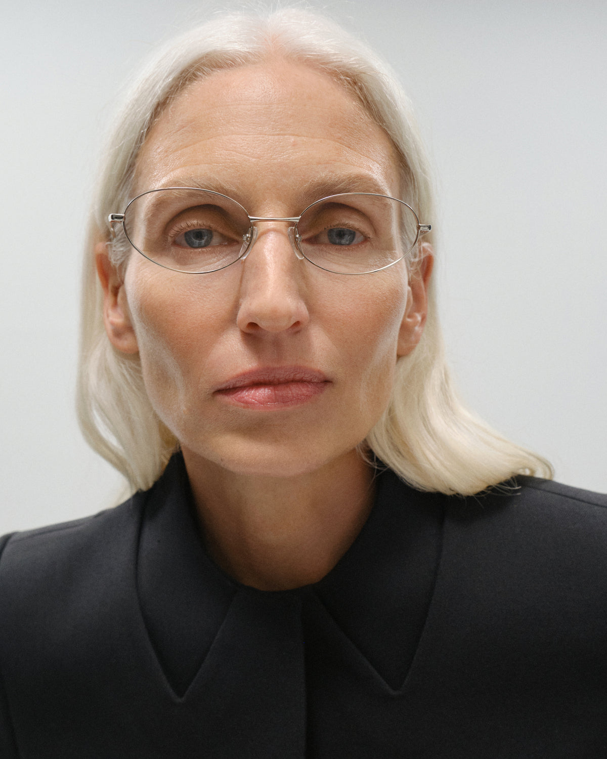 ISOLA: Tiny Metal Dark Silver optical glasses by GIGI STUDIOS 11475
