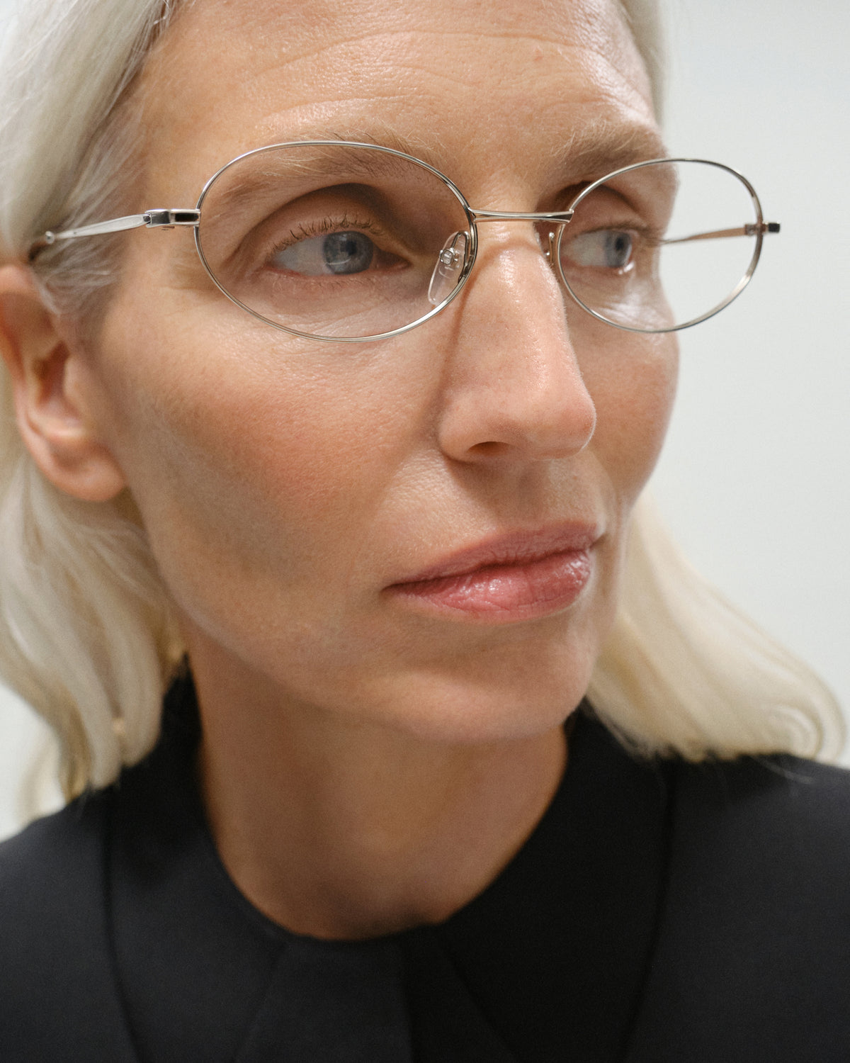 ISOLA: Tiny Metal Dark Silver optical glasses by GIGI STUDIOS 11476