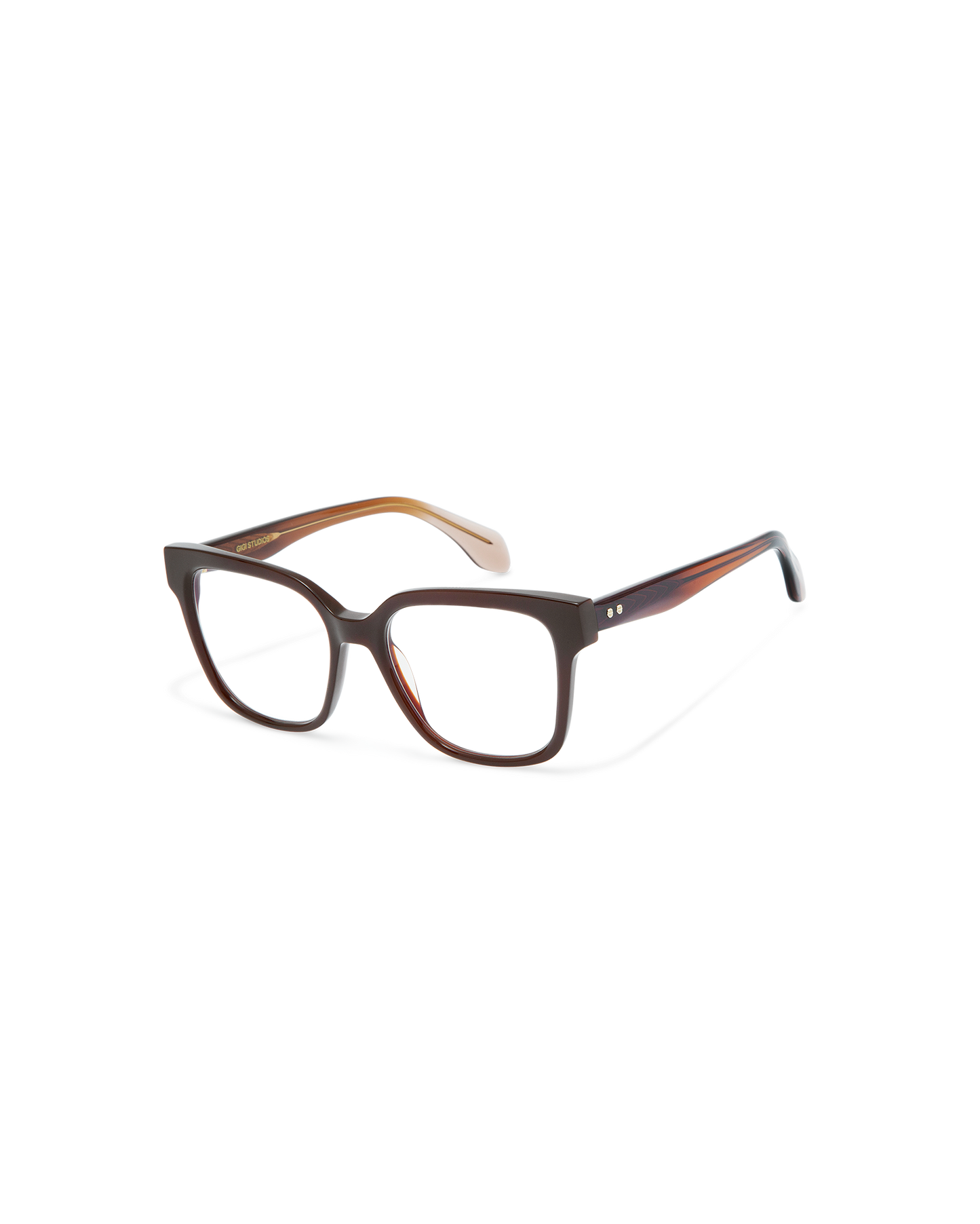 INARA: Cat Eye Acetato Marrón optical glasses by GIGI STUDIOS 11666