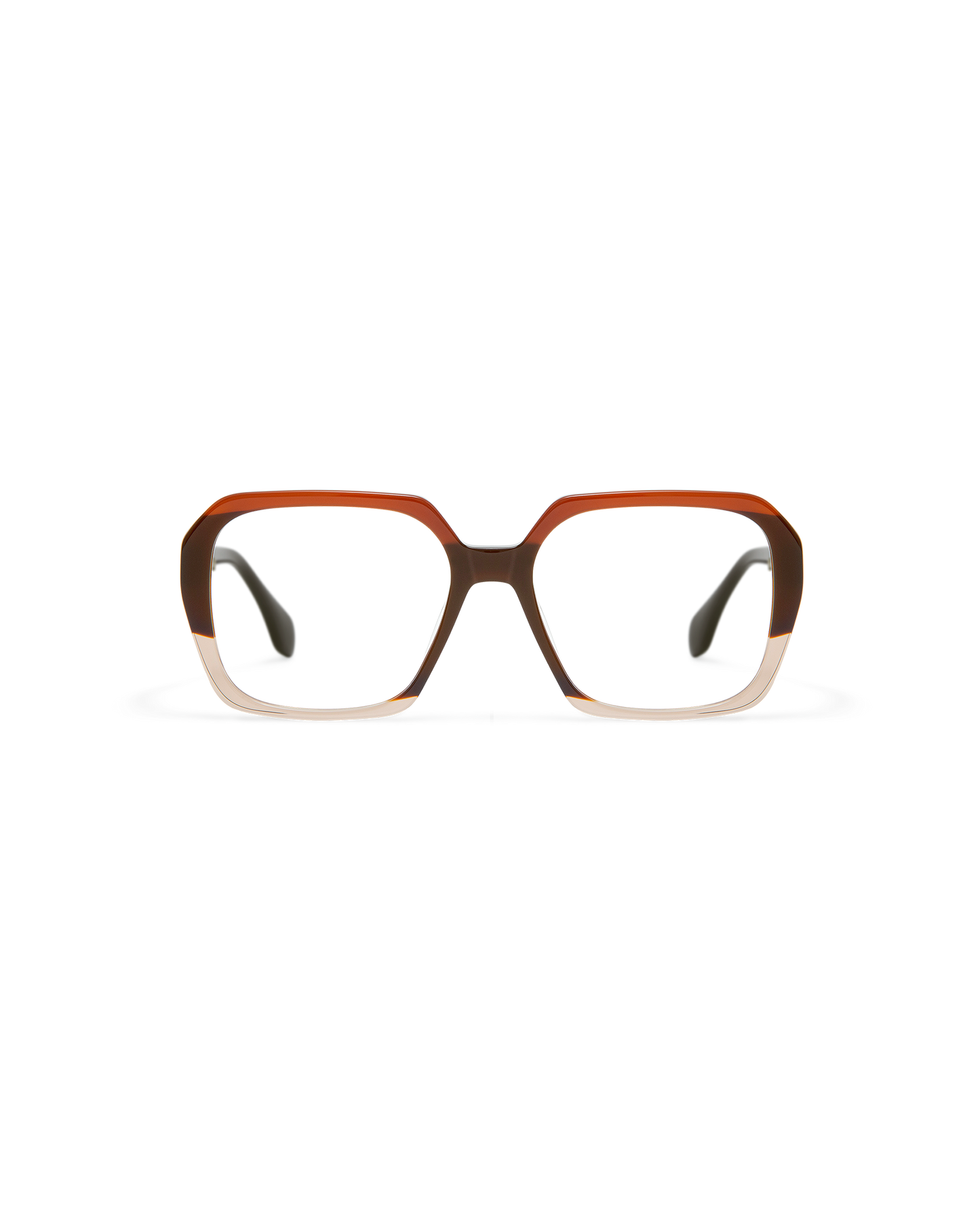 VAELLE: Cuadrada Acetato Marrón optical glasses by GIGI STUDIOS 11644