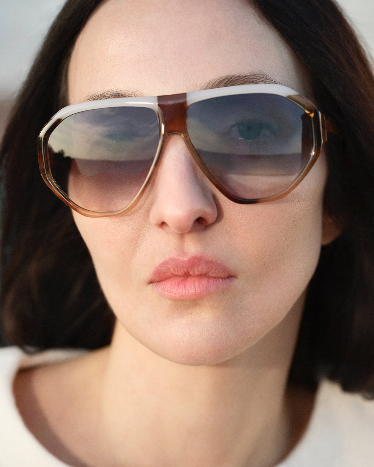 ROWE: Aviador Acetato Marrón sunglasses by GIGI STUDIOS 12380
