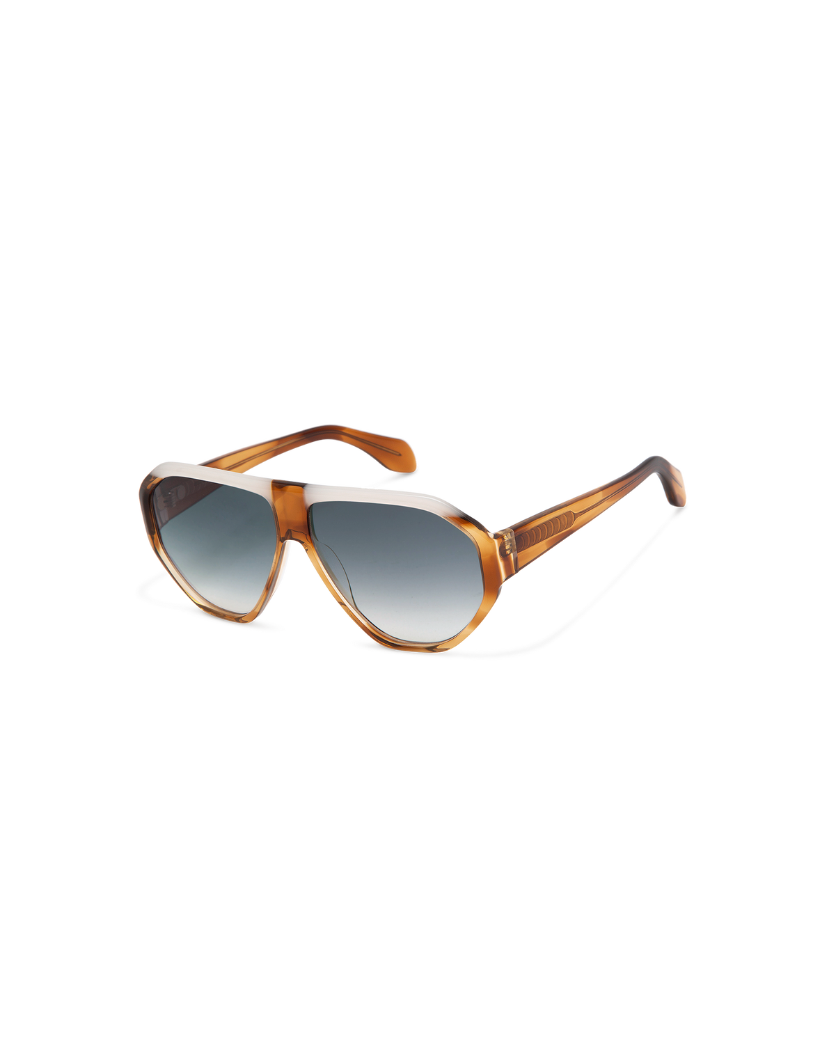 ROWE: Aviador Acetato Marrón sunglasses by GIGI STUDIOS 12056