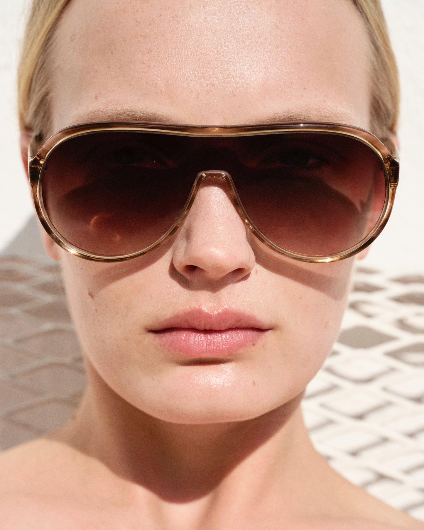 SELINE: Aviador Acetato Marrón sunglasses by GIGI STUDIOS 12381