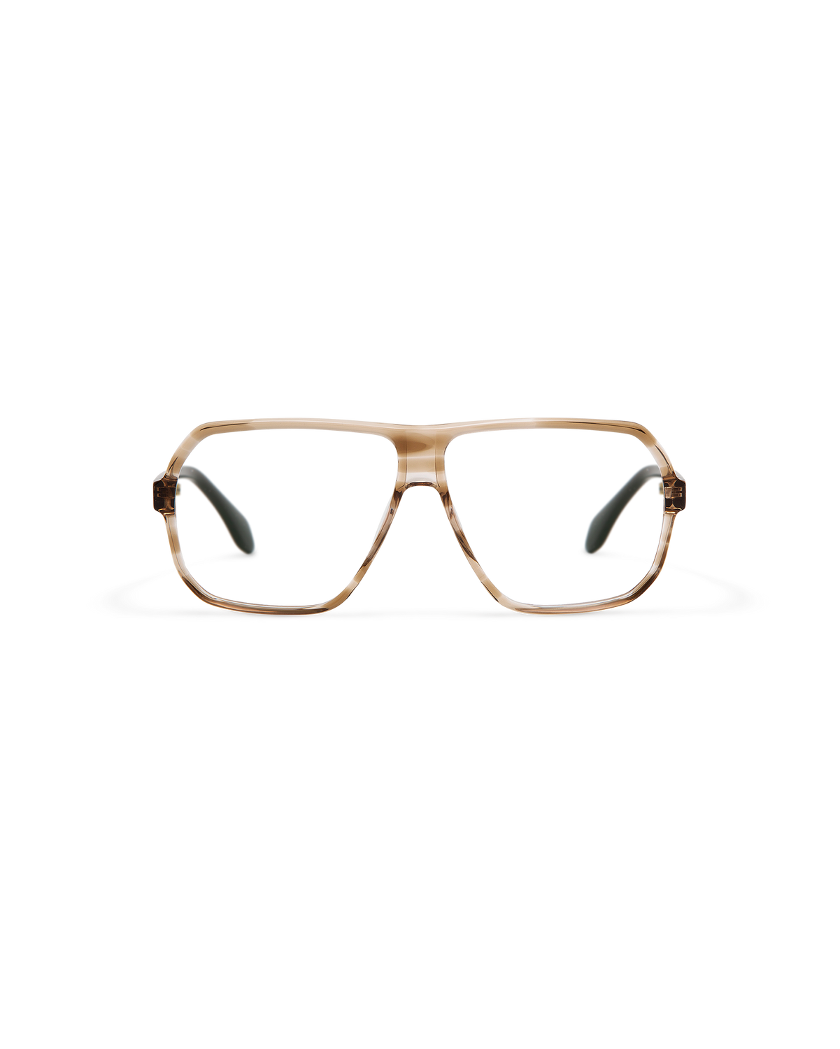 MARGAUX: Aviador Acetato Marrón optical glasses by GIGI STUDIOS 12038