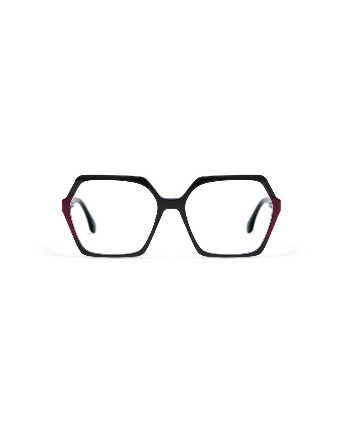 NADIRA: Geométricas Acetato Noir optical glasses by GIGI STUDIOS 13554