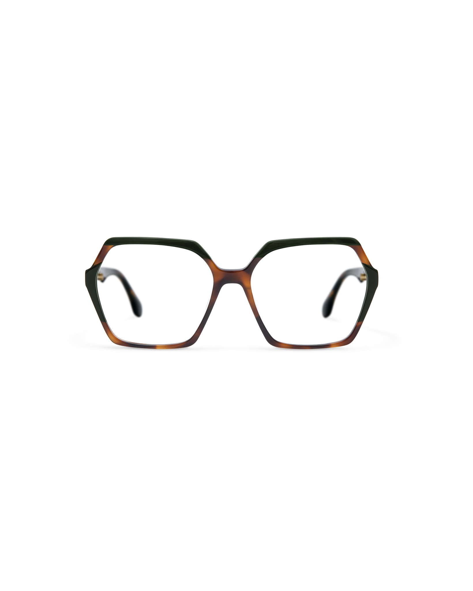 NADIRA: Geométricas Acetato Havana optical glasses by GIGI STUDIOS 13556