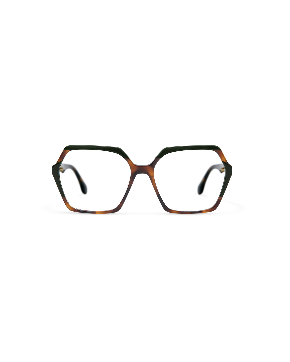 NADIRA: Geométricas Acetato Havana optical glasses by GIGI STUDIOS 13556