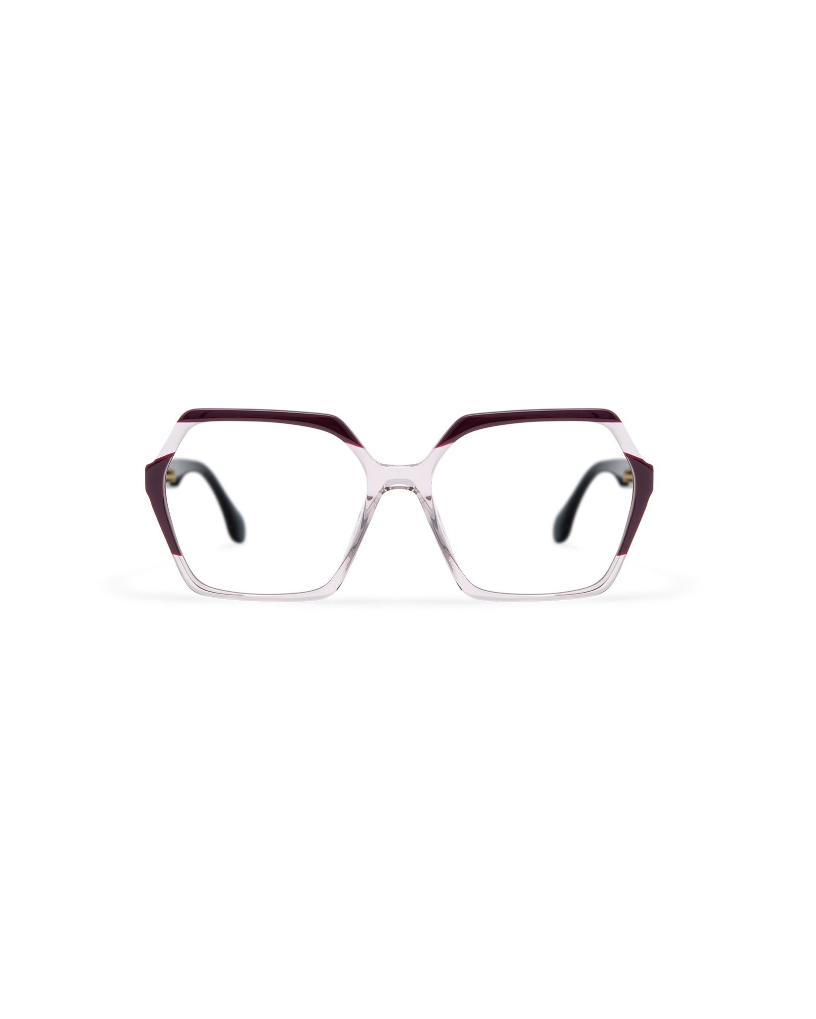 NADIRA: Geométricas Acetato Marrón optical glasses by GIGI STUDIOS 13558
