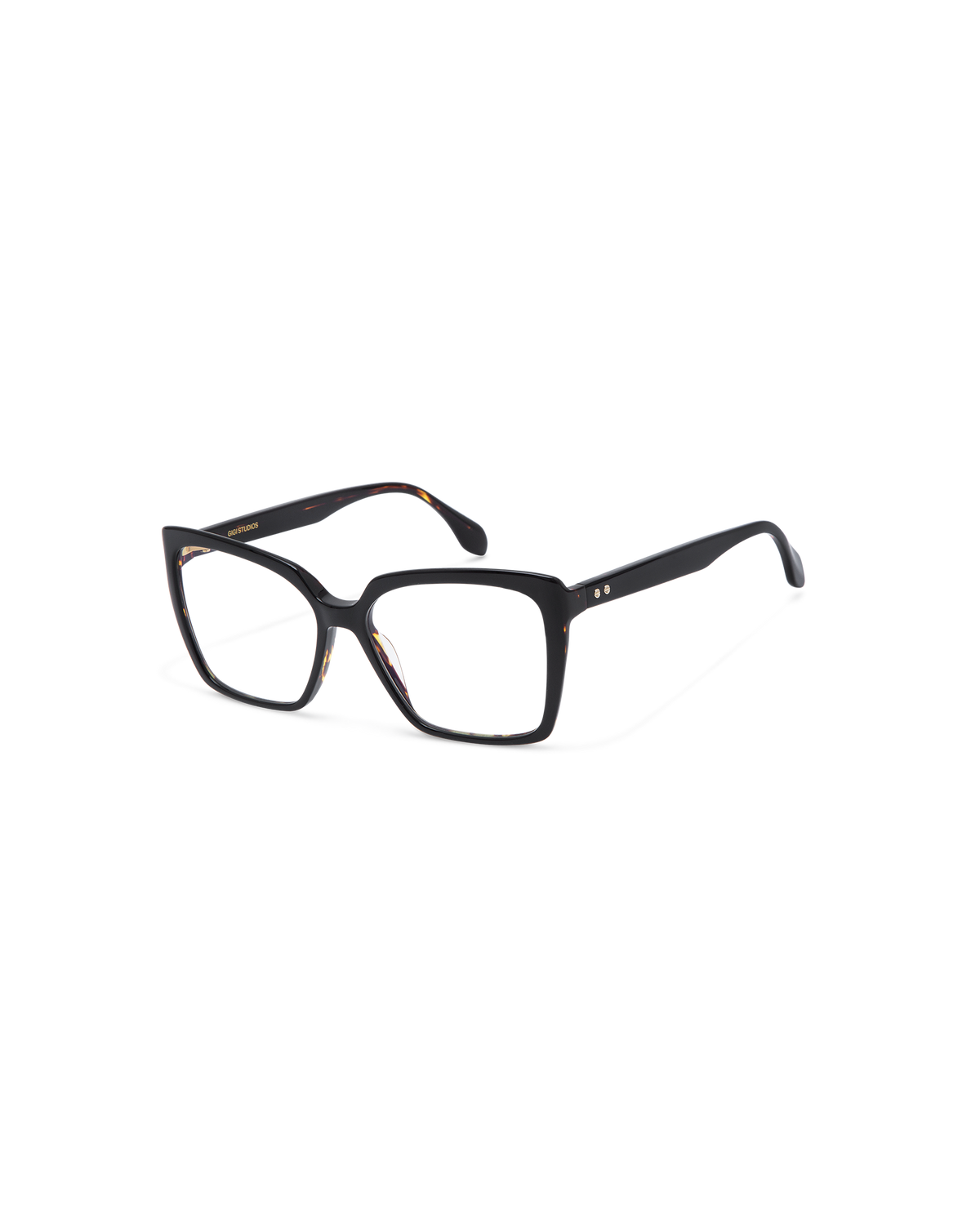 SAMIRA: Cat Eye Acetato Noir optical glasses by GIGI STUDIOS 13571