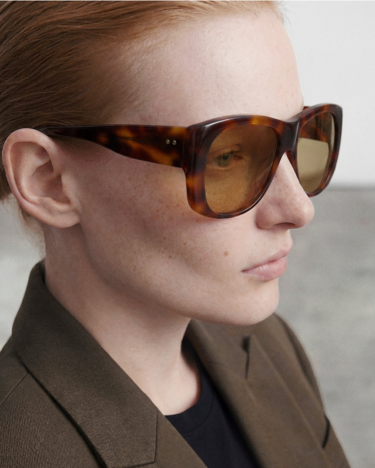 LAENE: Aviador Acetato Havana sunglasses by GIGI STUDIOS 14219