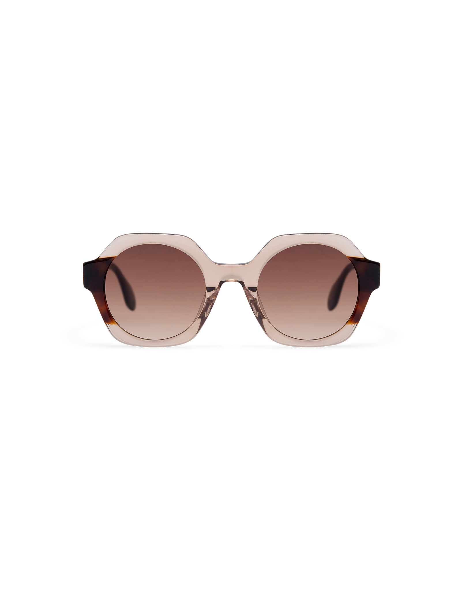 LIVENA: Geométricas Acetato Marrón sunglasses by GIGI STUDIOS 13616