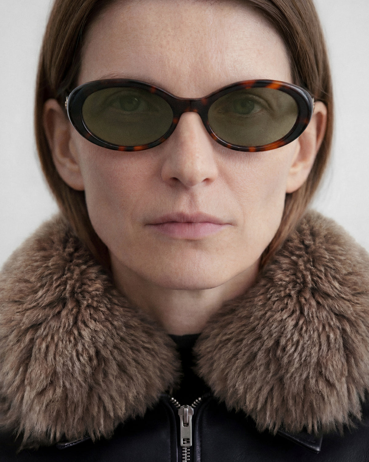 ORIA: Tiny Acetato Havana sunglasses by GIGI STUDIOS 14234