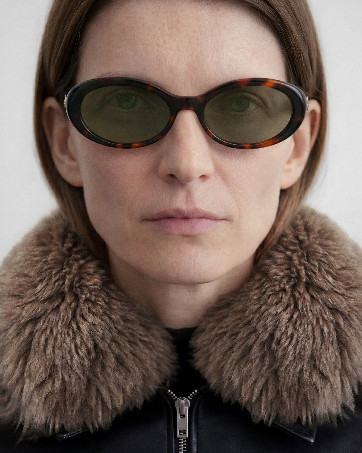 ORIA: Tiny Acetato Havana sunglasses by GIGI STUDIOS 14234