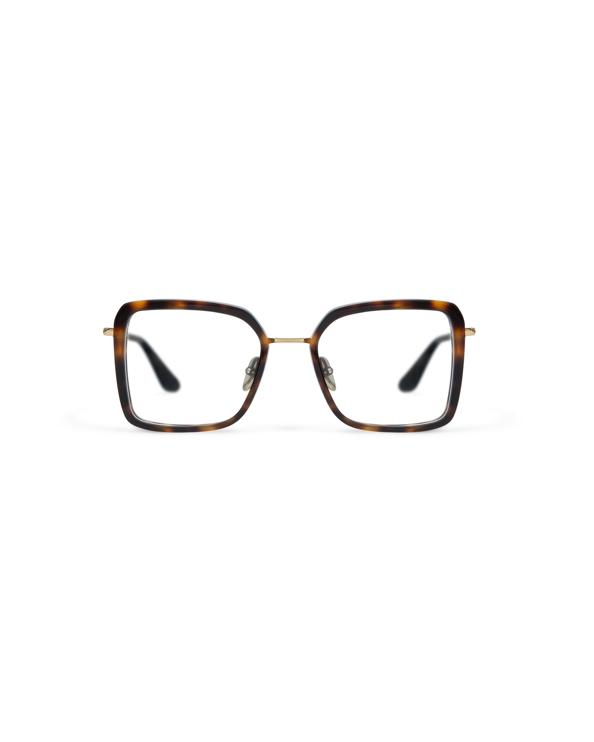 ELANA: Cat Eye Acetato-Metal Havana optical glasses by GIGI STUDIOS 13638