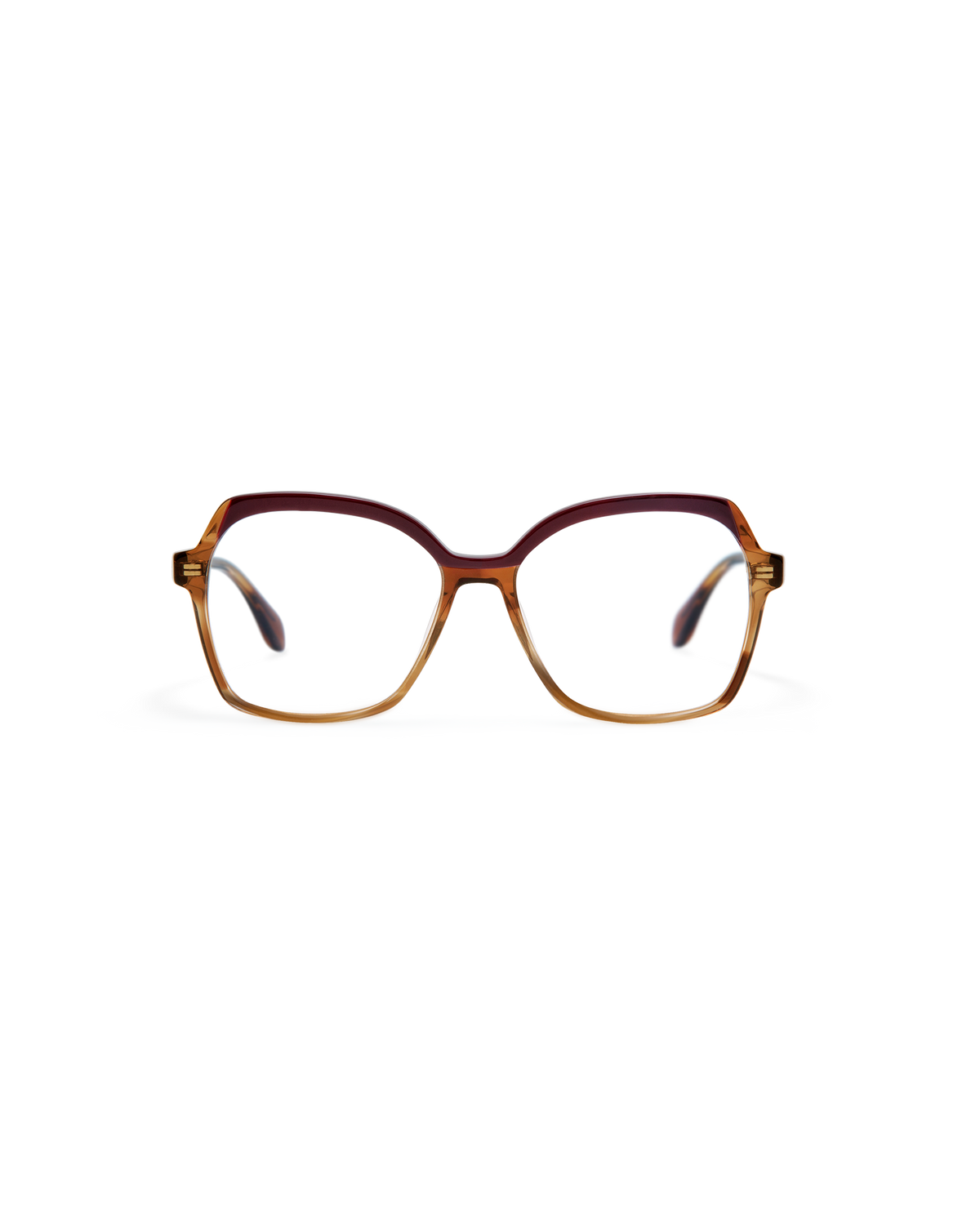 KALIA: Cuadrada Acetato Marrón optical glasses by GIGI STUDIOS 14462