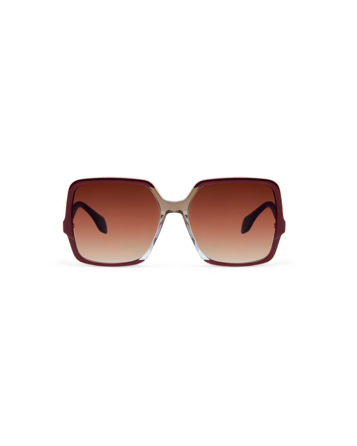 KARIS: Cuadrada Acetato Marrón sunglasses by GIGI STUDIOS 14465