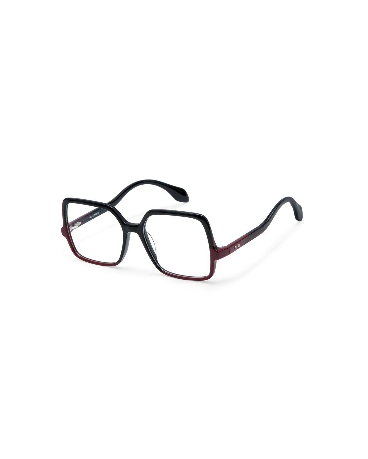 LEVONA: Cuadrada Acetato Noir optical glasses by GIGI STUDIOS 14539