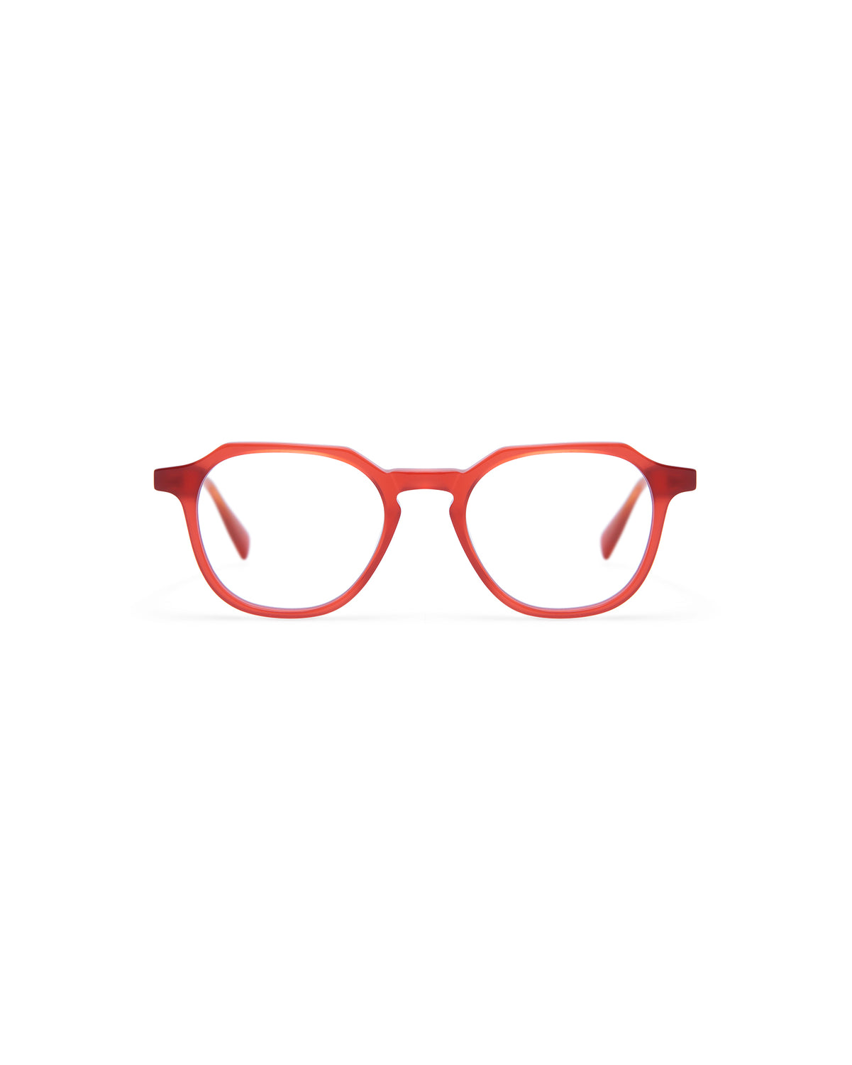 HANA: Geométricas Acetato Orange optical glasses by GIGI STUDIOS 364