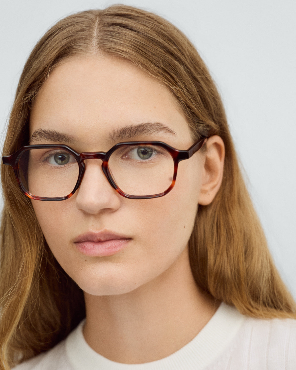 TILDA: Geométricas Acetato Havana optical glasses by GIGI STUDIOS 9694